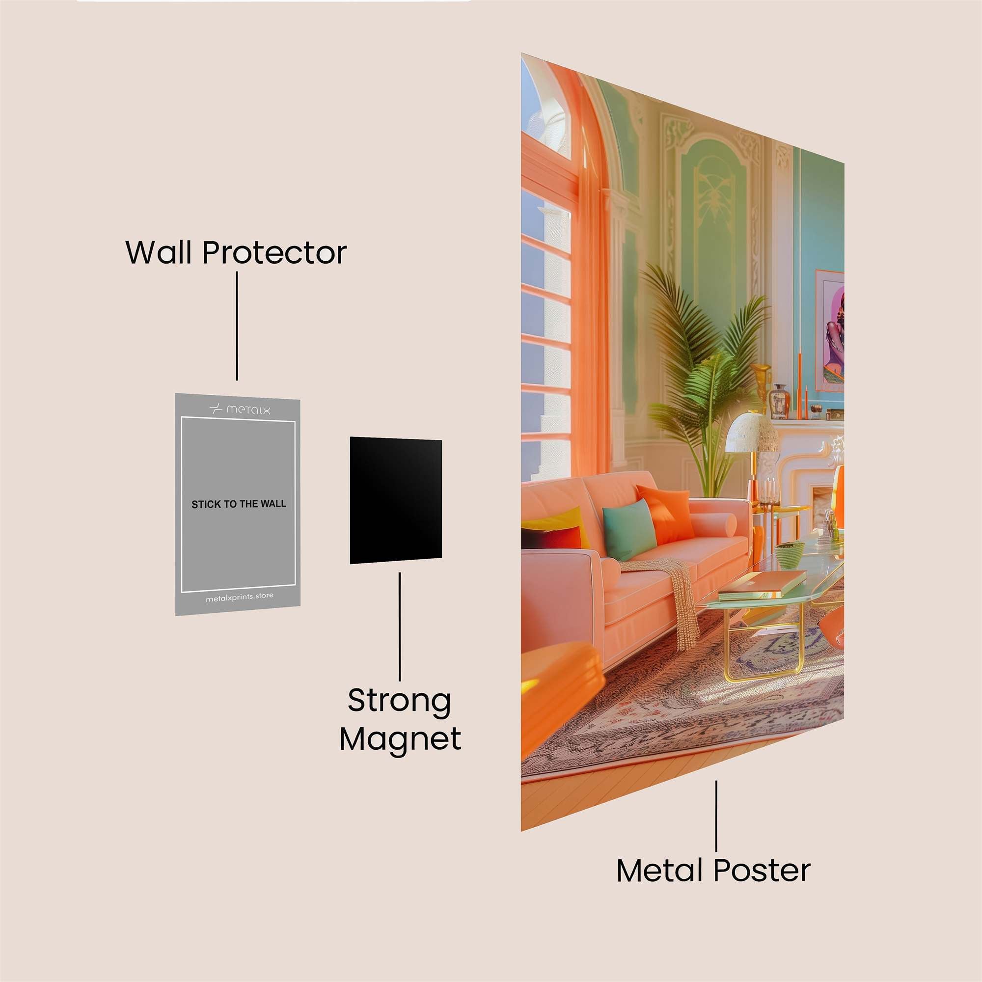Sunny Serenity Safe Wall Magnetic / M