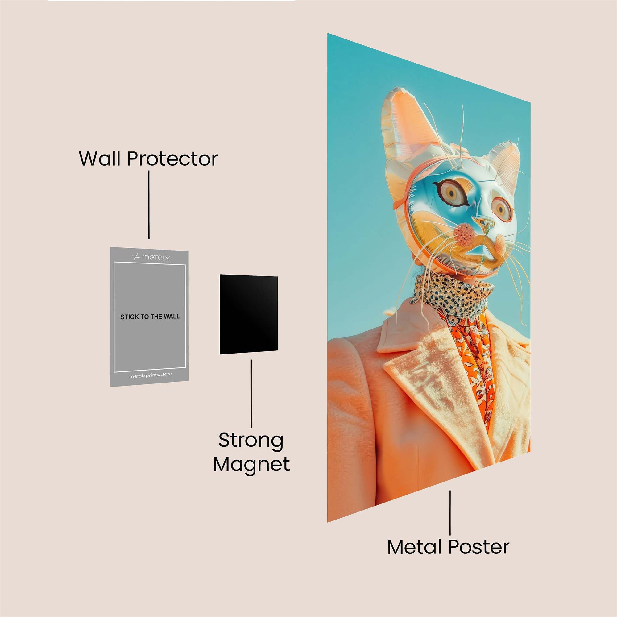 Cat Enigma Safe Wall Magnetic / M