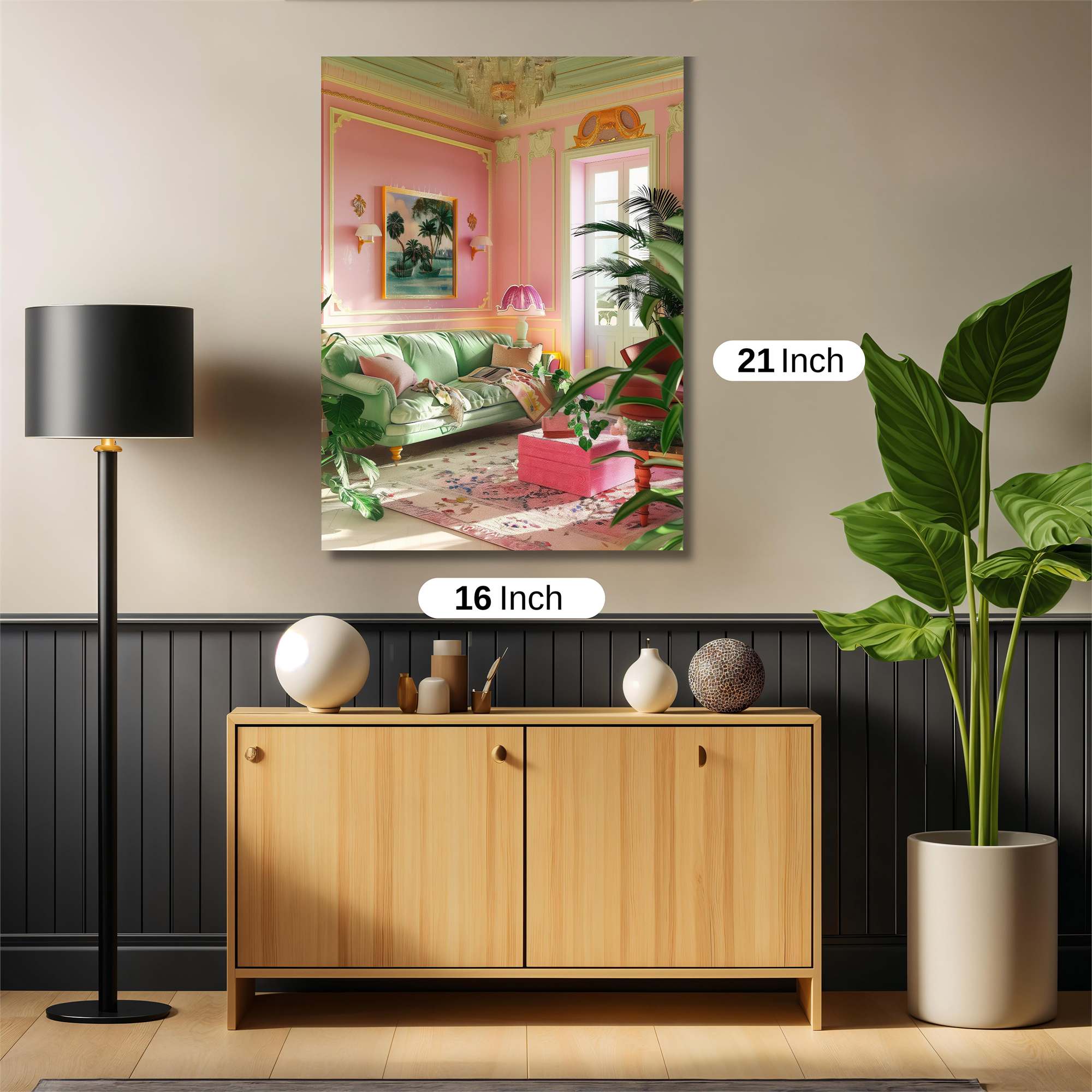 Tropical Whimsy Safe Wall Magnetic / M