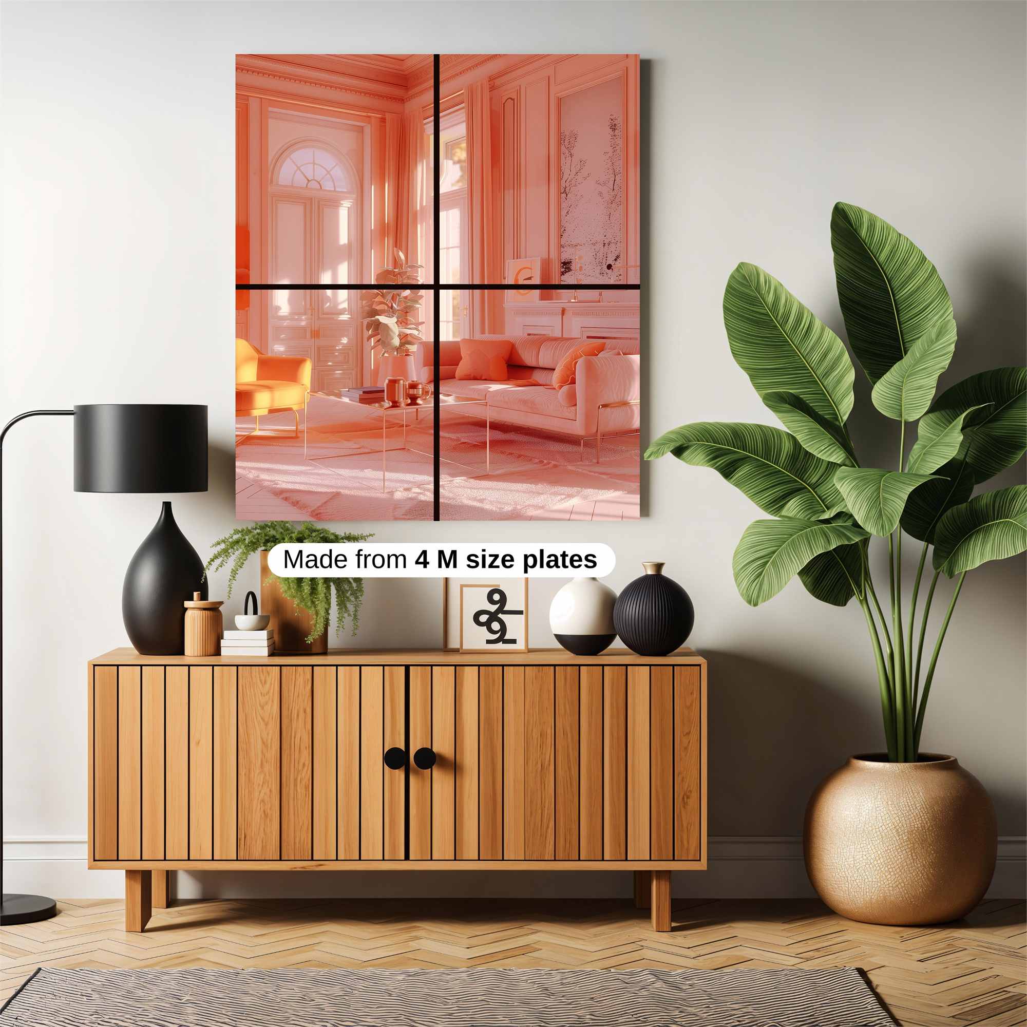 Peach Serenity Safe Wall Magnetic / M