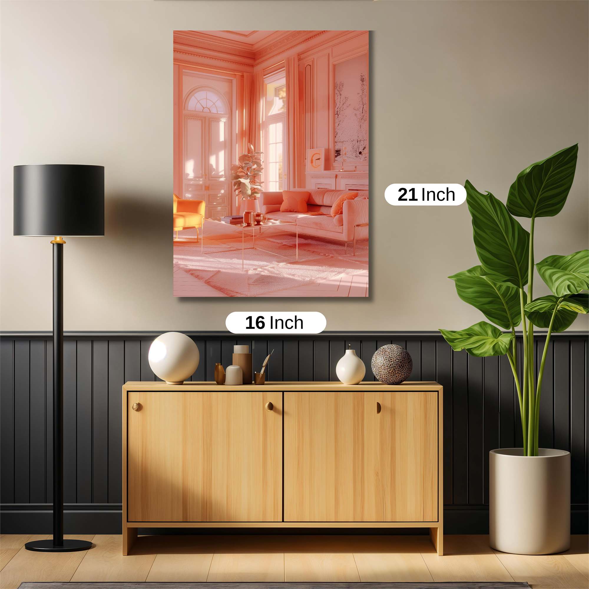 Peach Serenity Safe Wall Magnetic / M