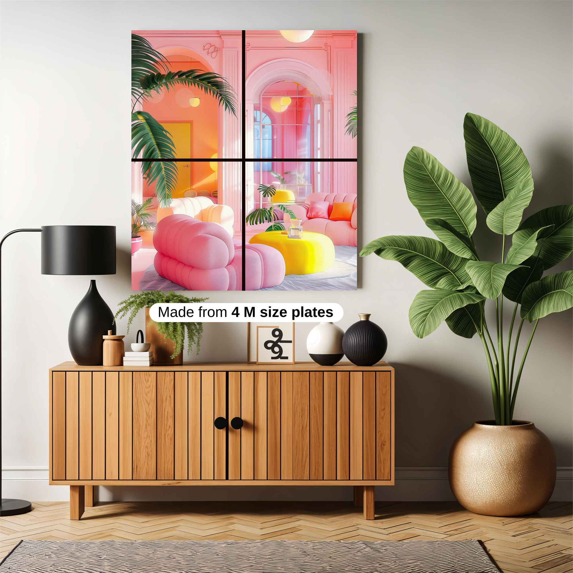 Tropical Whimsy Safe Wall Magnetic / M
