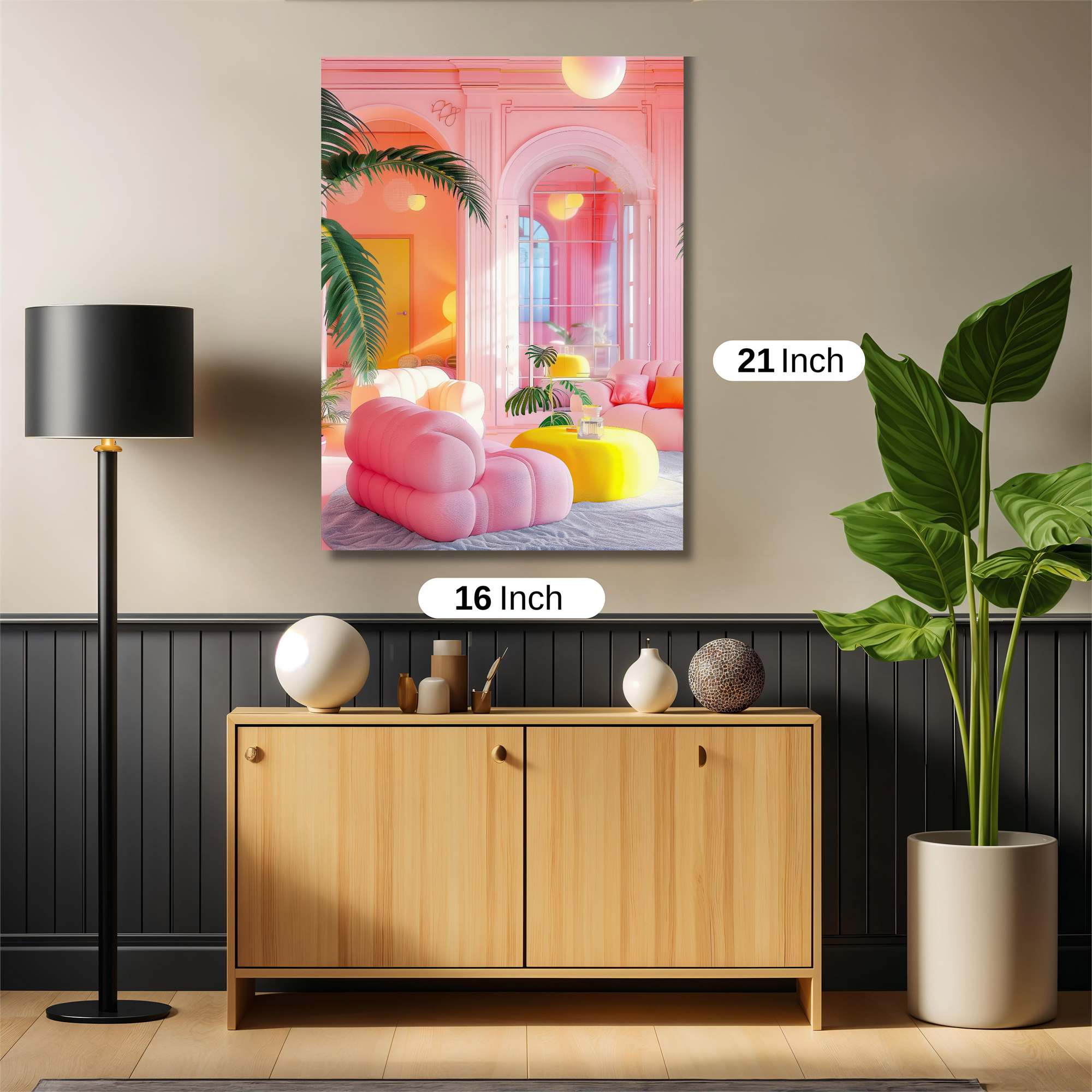 Tropical Whimsy Safe Wall Magnetic / M