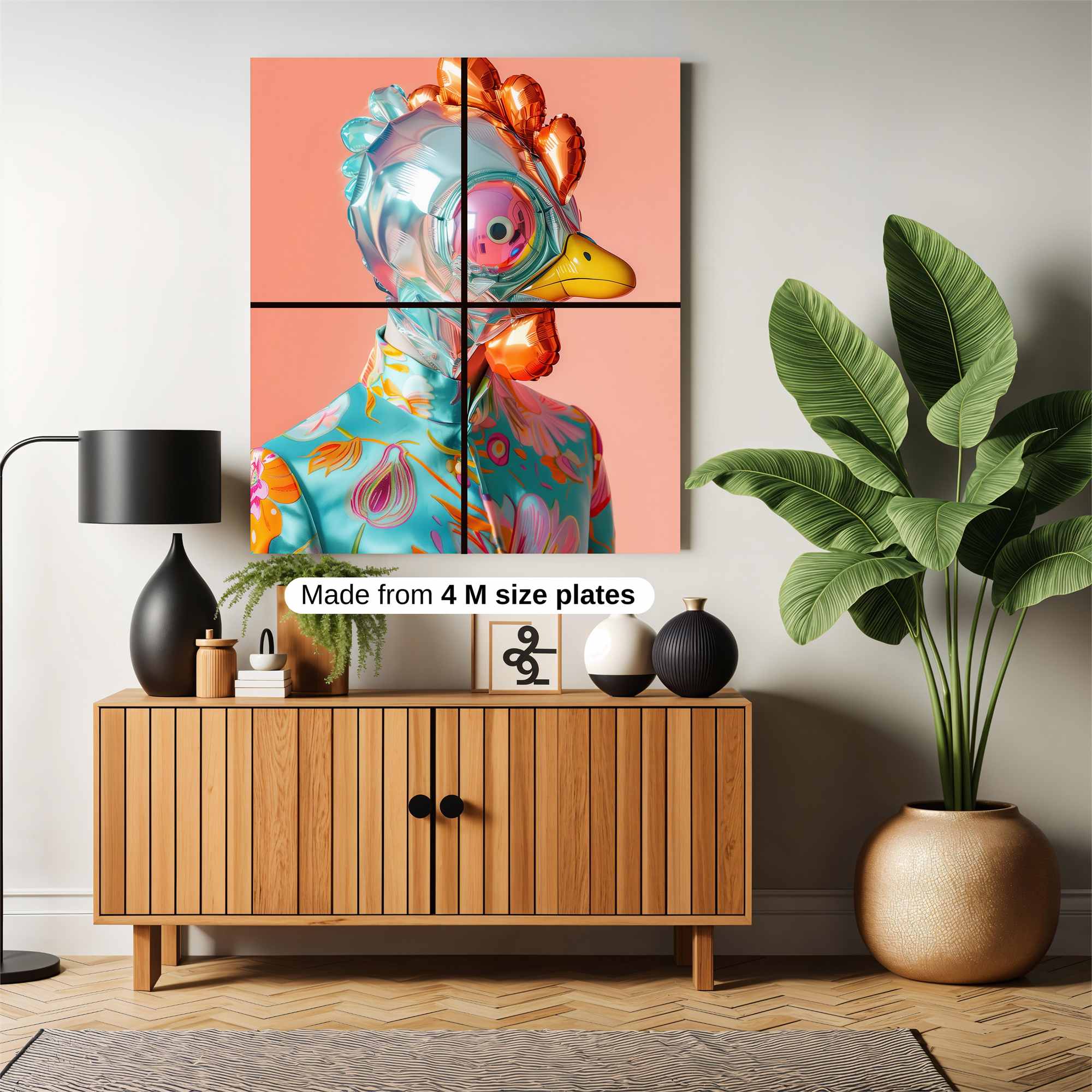 Ballooned Whimsy Safe Wall Magnetic / M