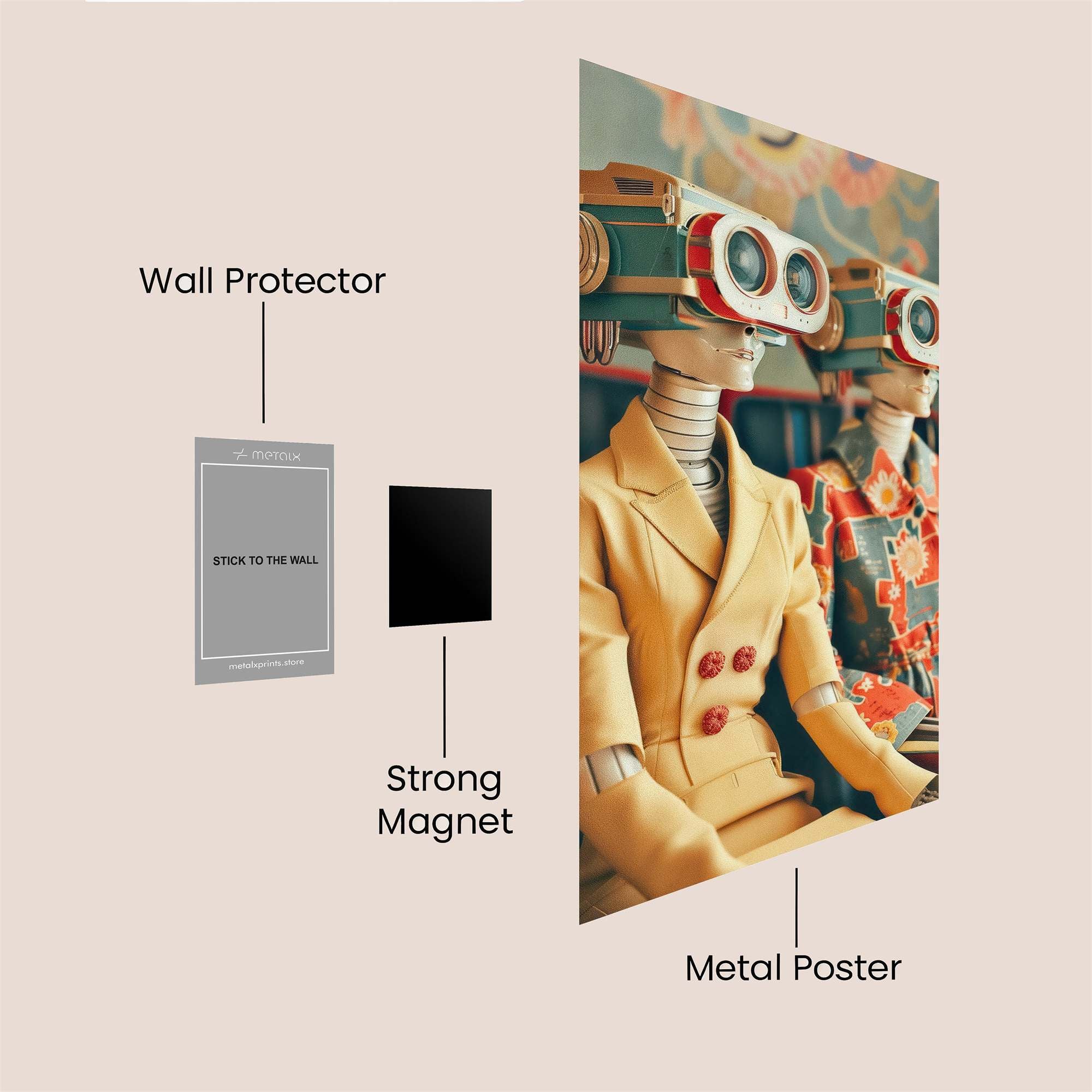 Robotic Elegance Safe Wall Magnetic / M