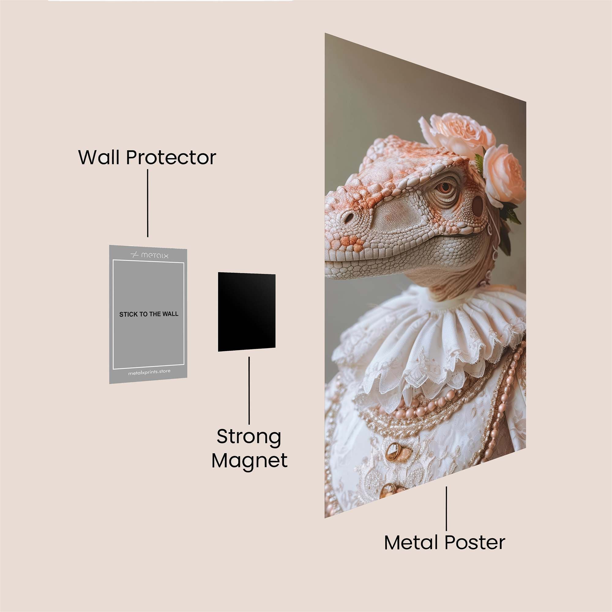 Velociraptor Regal Safe Wall Magnetic / M
