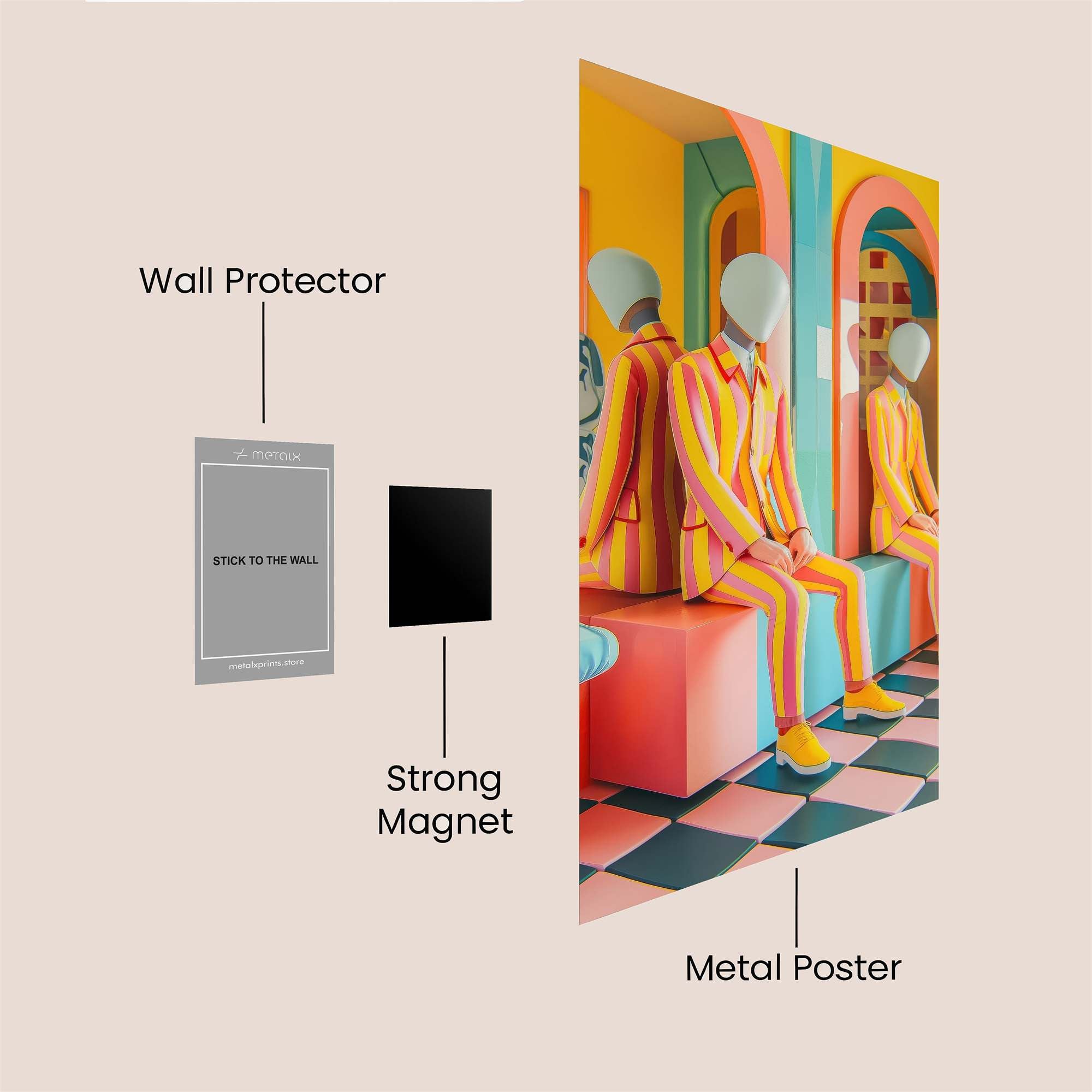 Neon Dream Safe Wall Magnetic / M