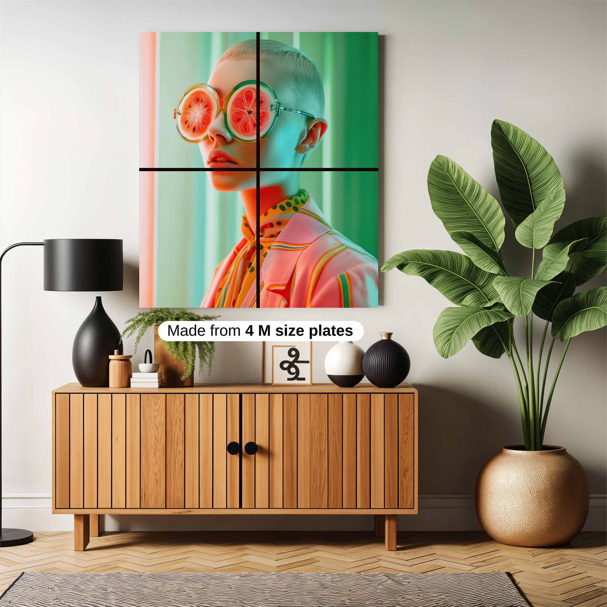 Grapefruit Whimsy Safe Wall Magnetic / M