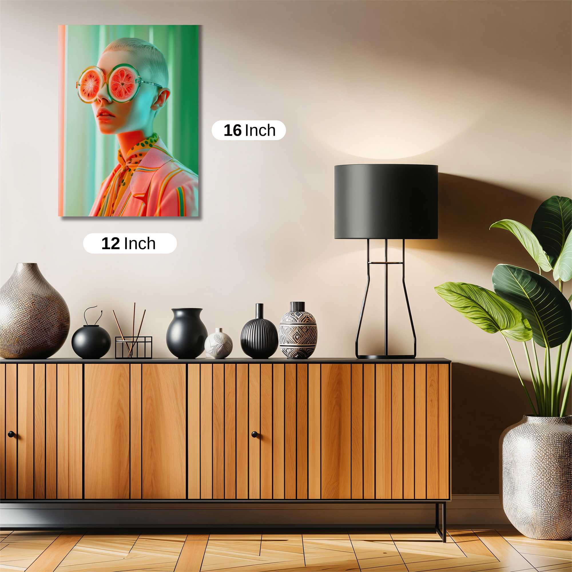 Grapefruit Whimsy Safe Wall Magnetic / M