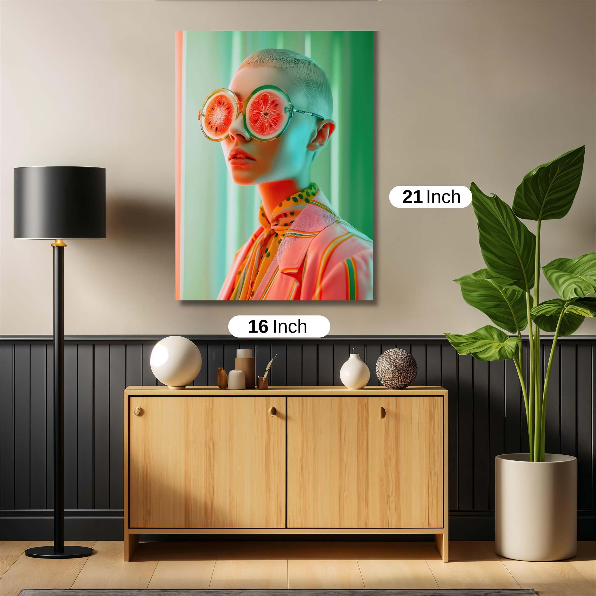 Grapefruit Whimsy Safe Wall Magnetic / M
