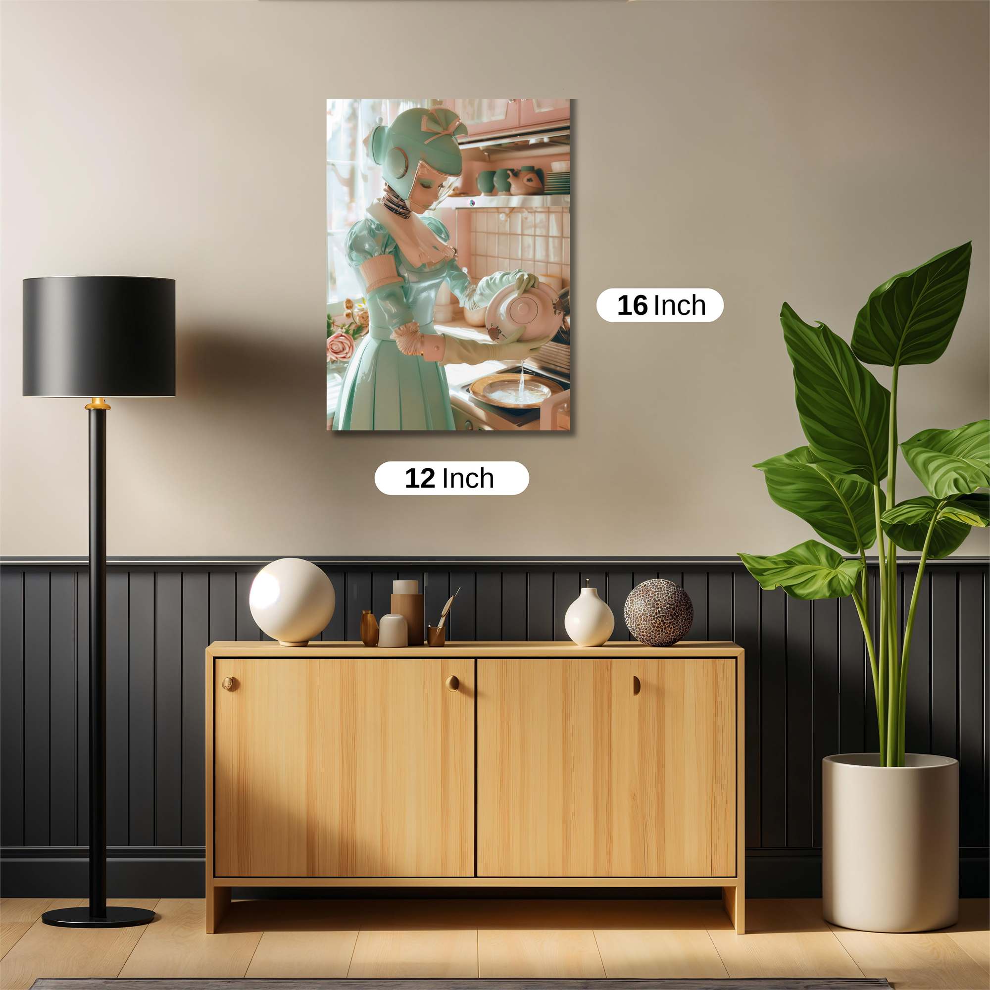 Robot Housemaid Safe Wall Magnetic / M
