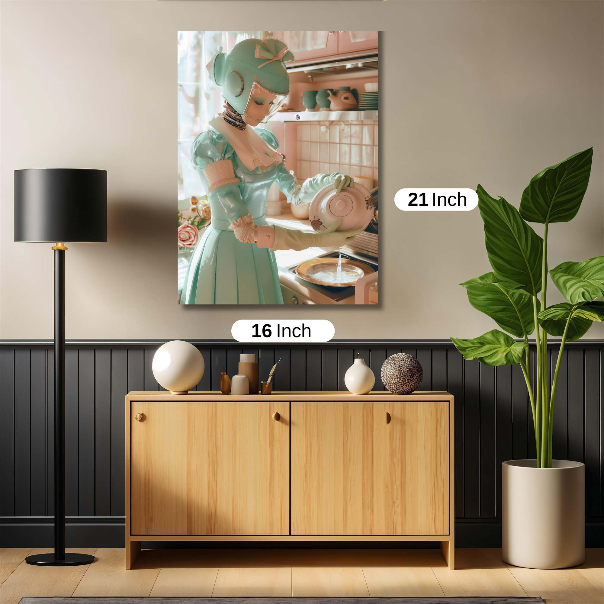 Robot Housemaid Safe Wall Magnetic / M