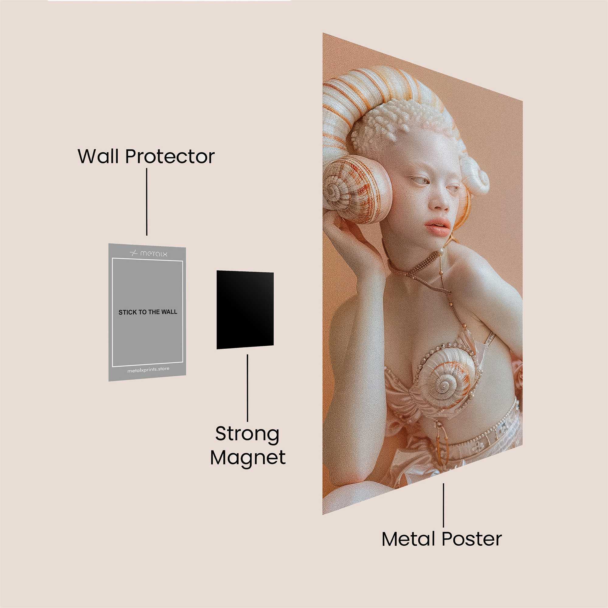 Siren Whimsy Safe Wall Magnetic / M