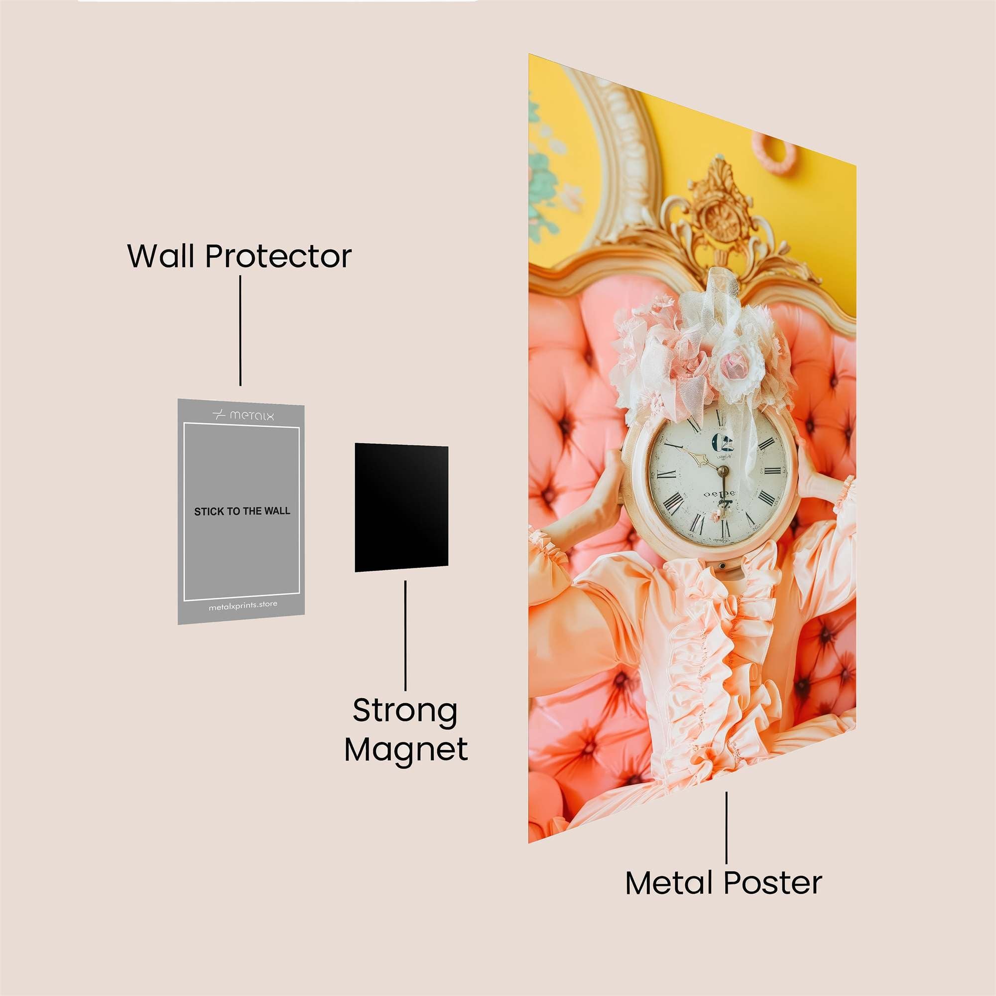 Clock Royalty Safe Wall Magnetic / M