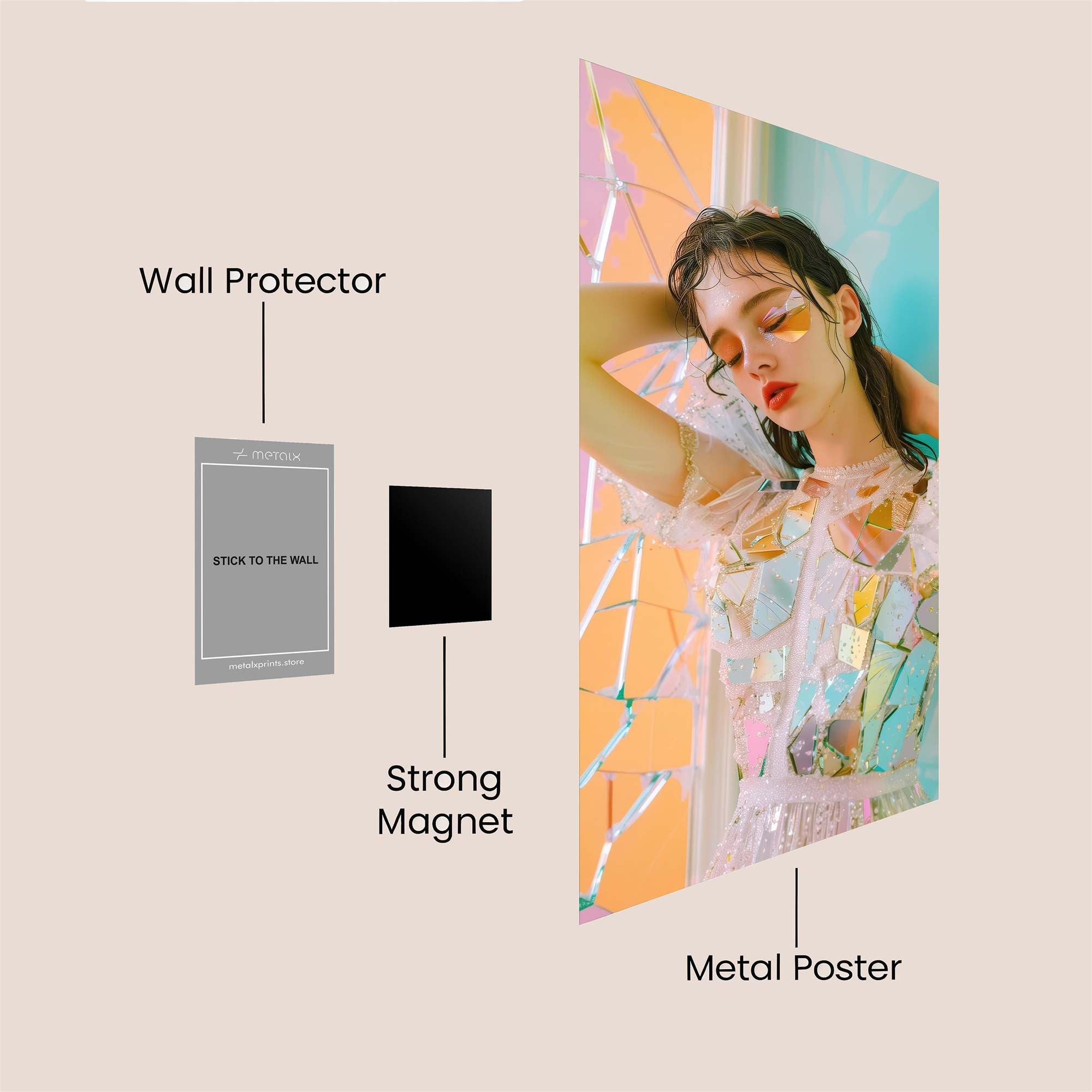 Mosaic Dream Safe Wall Magnetic / M