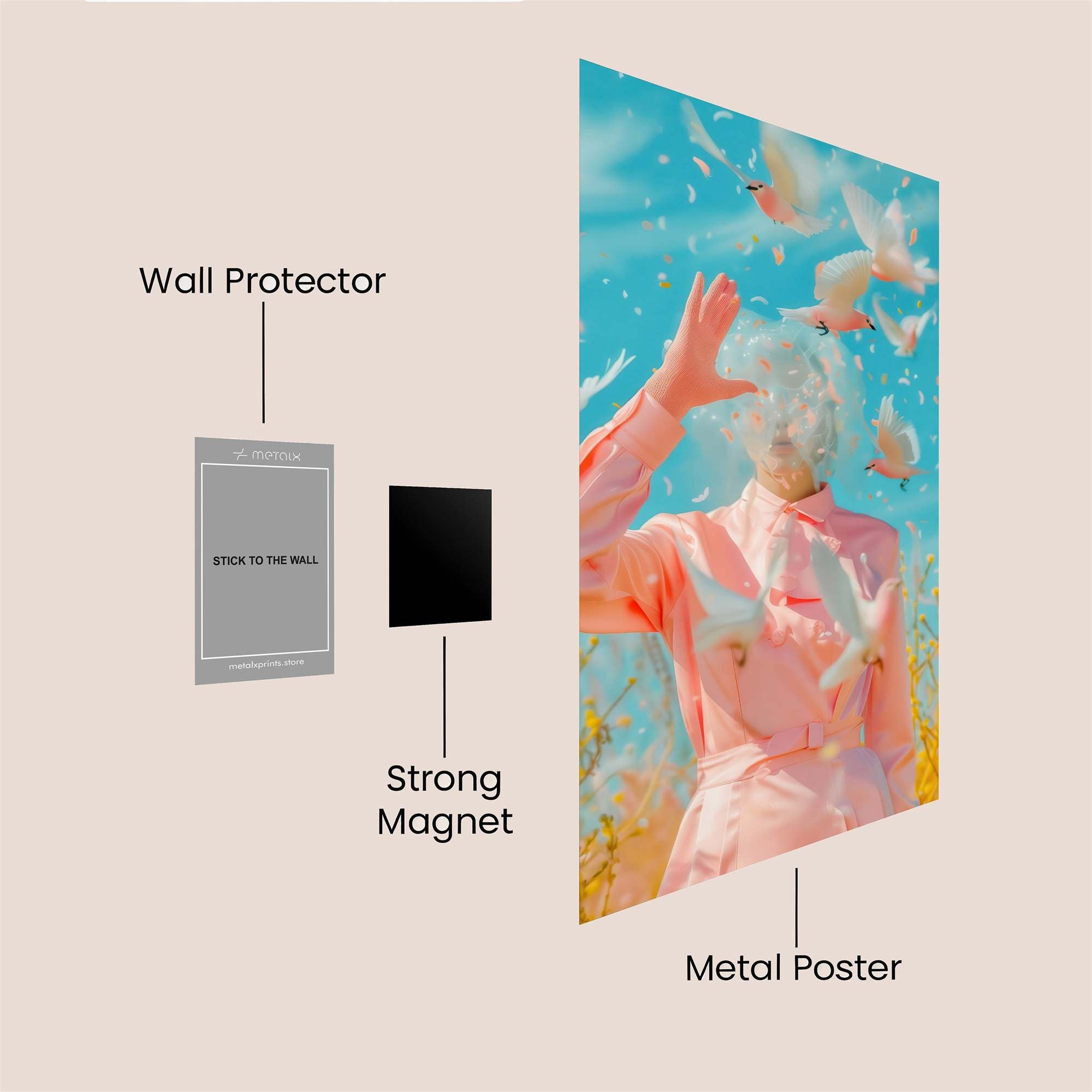 Dove Dream Safe Wall Magnetic / M