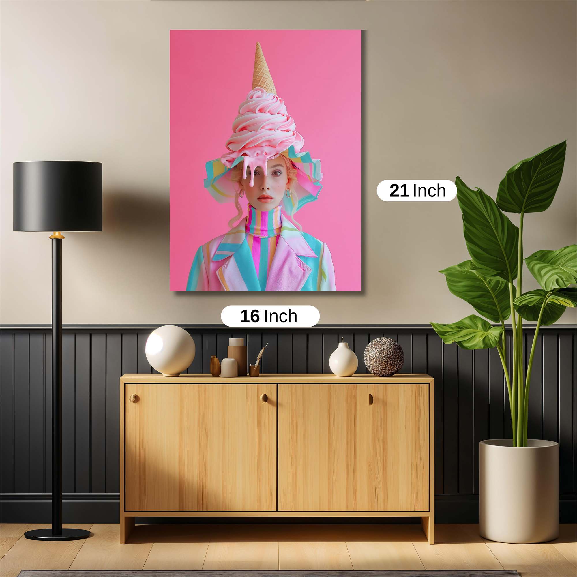 Icecream Whimsy Safe Wall Magnetic / M