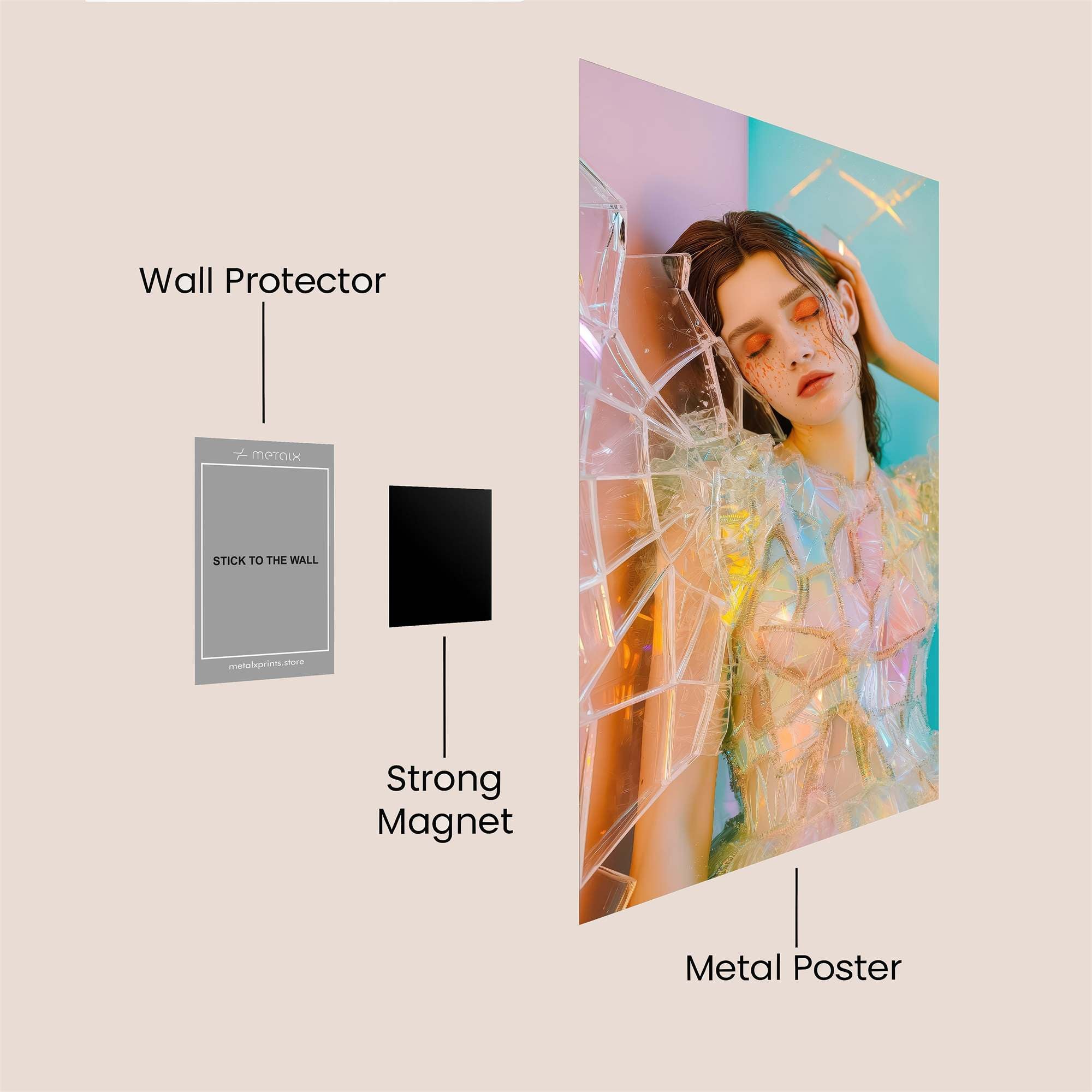 Iridescent Dream Safe Wall Magnetic / M
