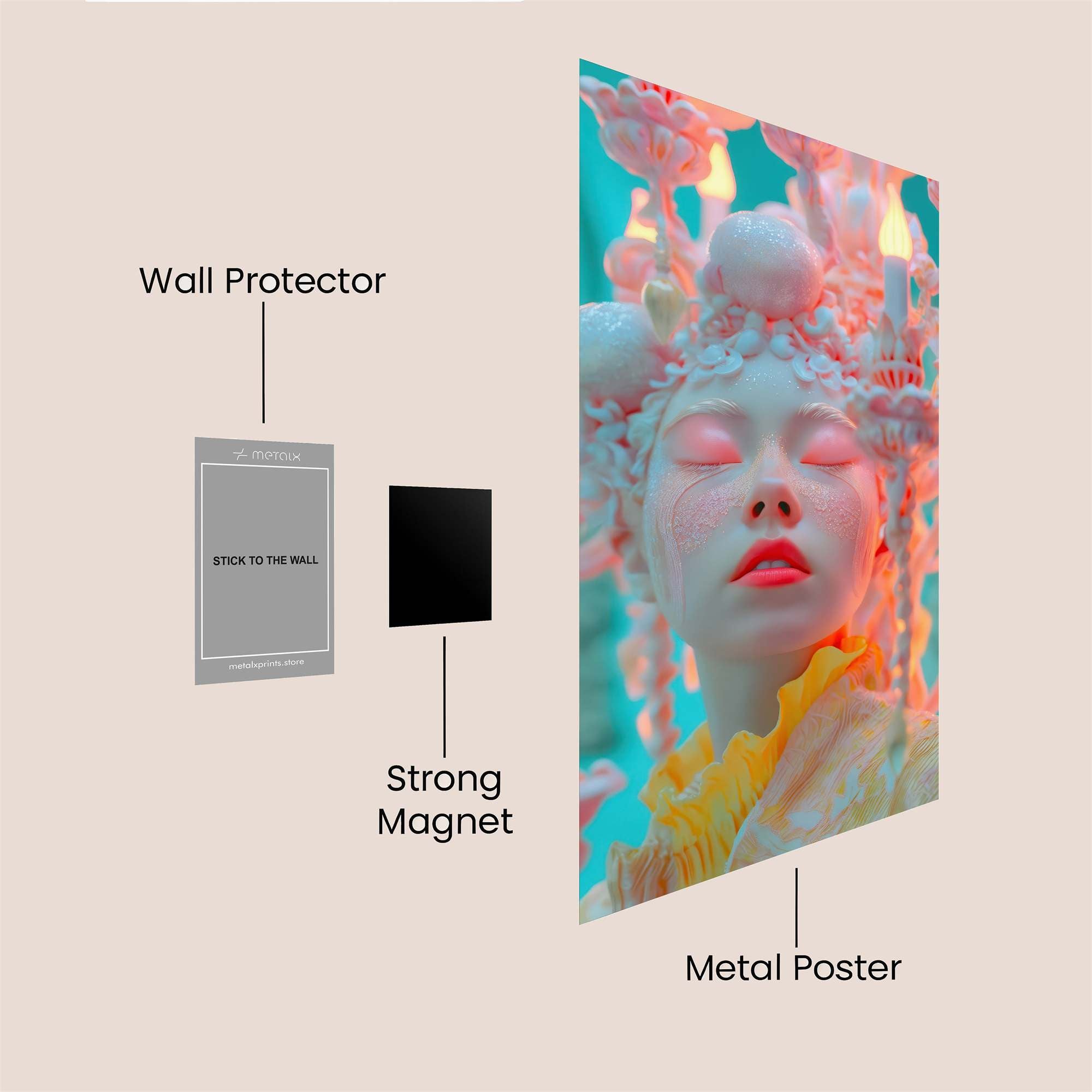 Marie Dreamscape Safe Wall Magnetic / M