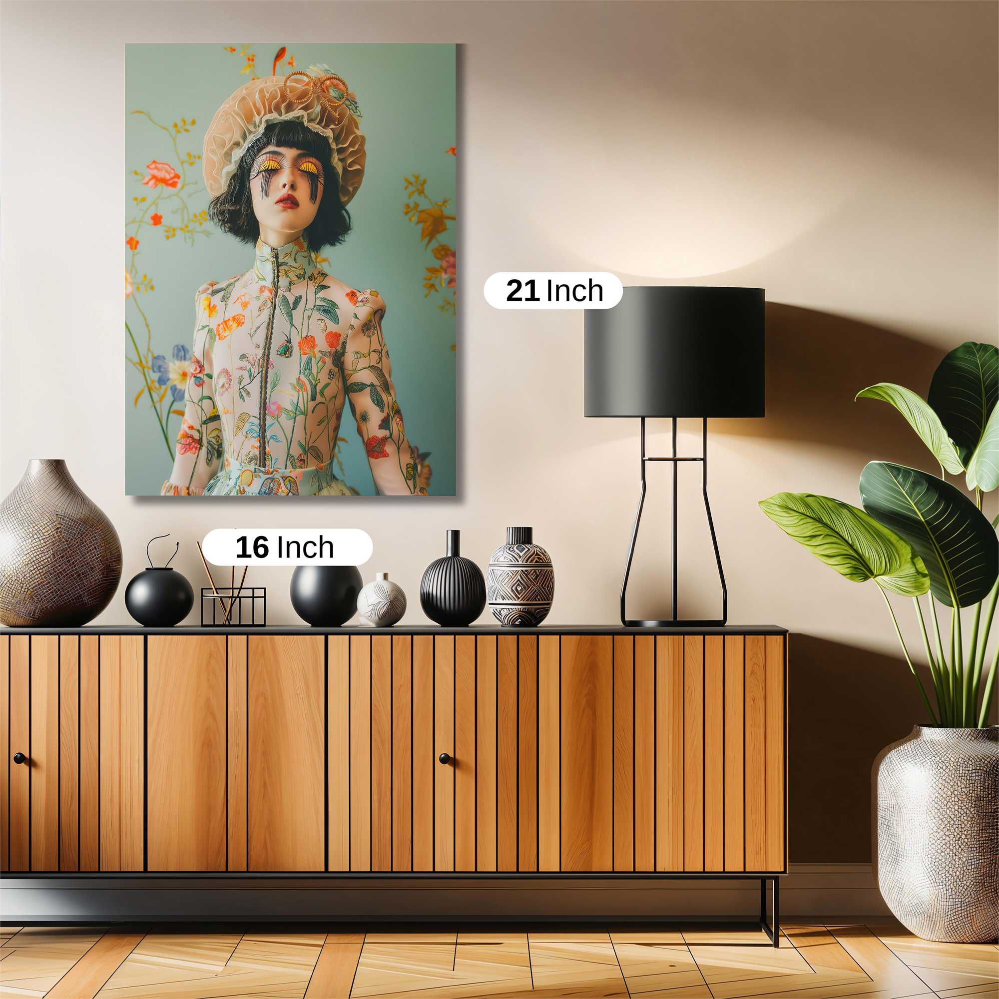 Floral Whimsy Safe Wall Magnetic / M