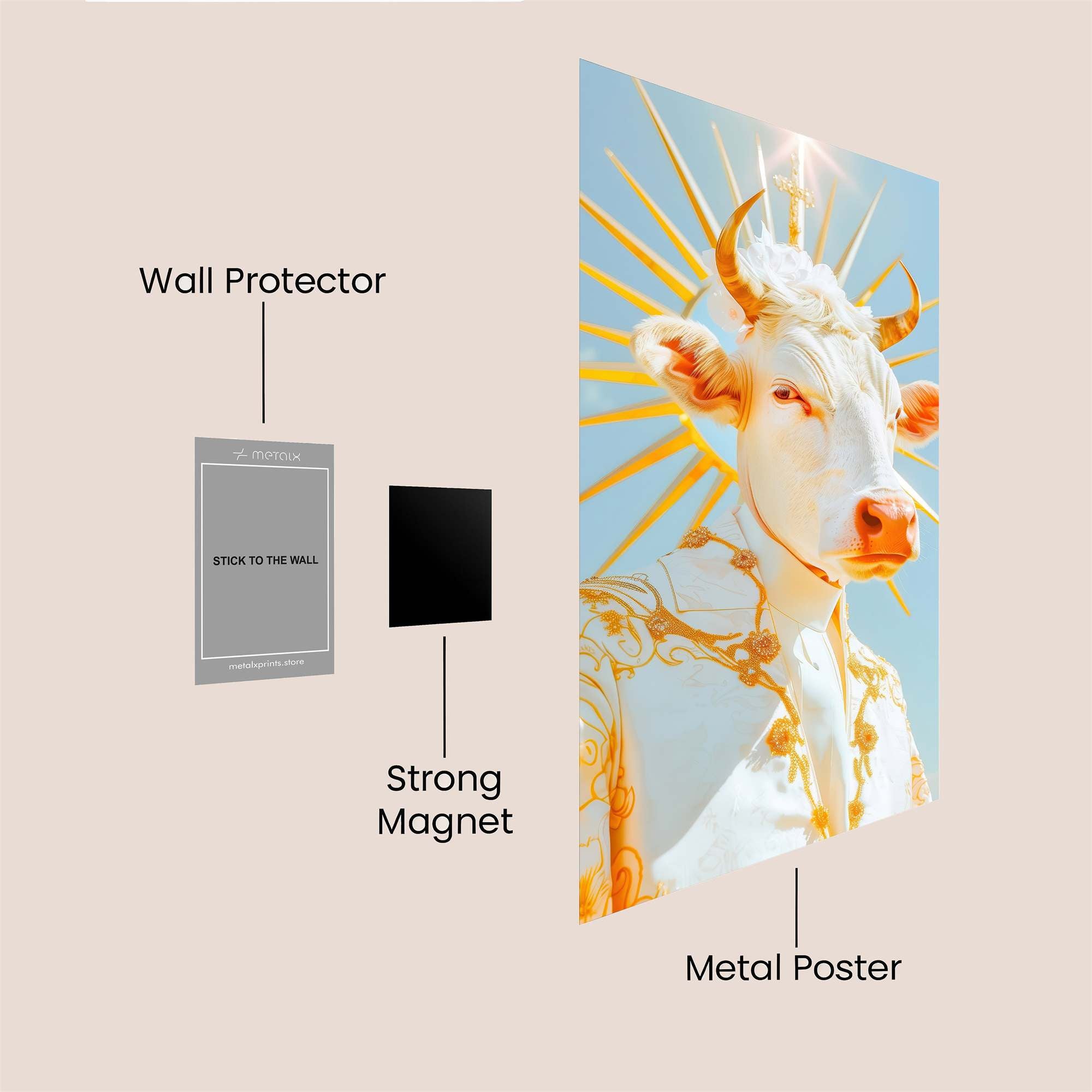 Divine Bovine Safe Wall Magnetic / M