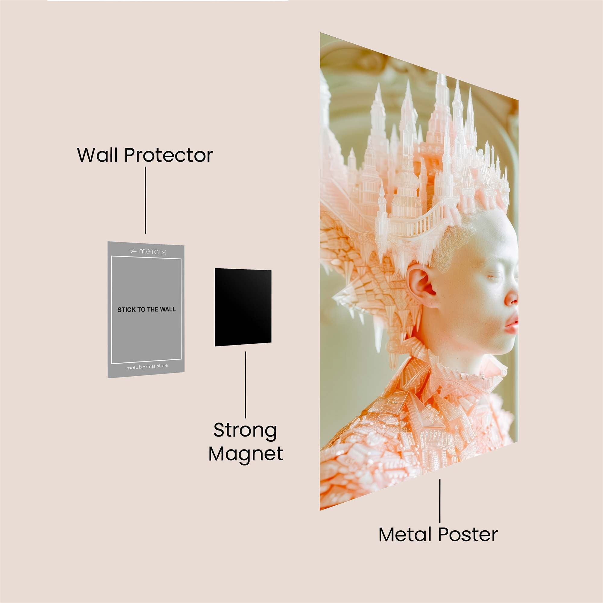 Crown Ethereal Safe Wall Magnetic / M