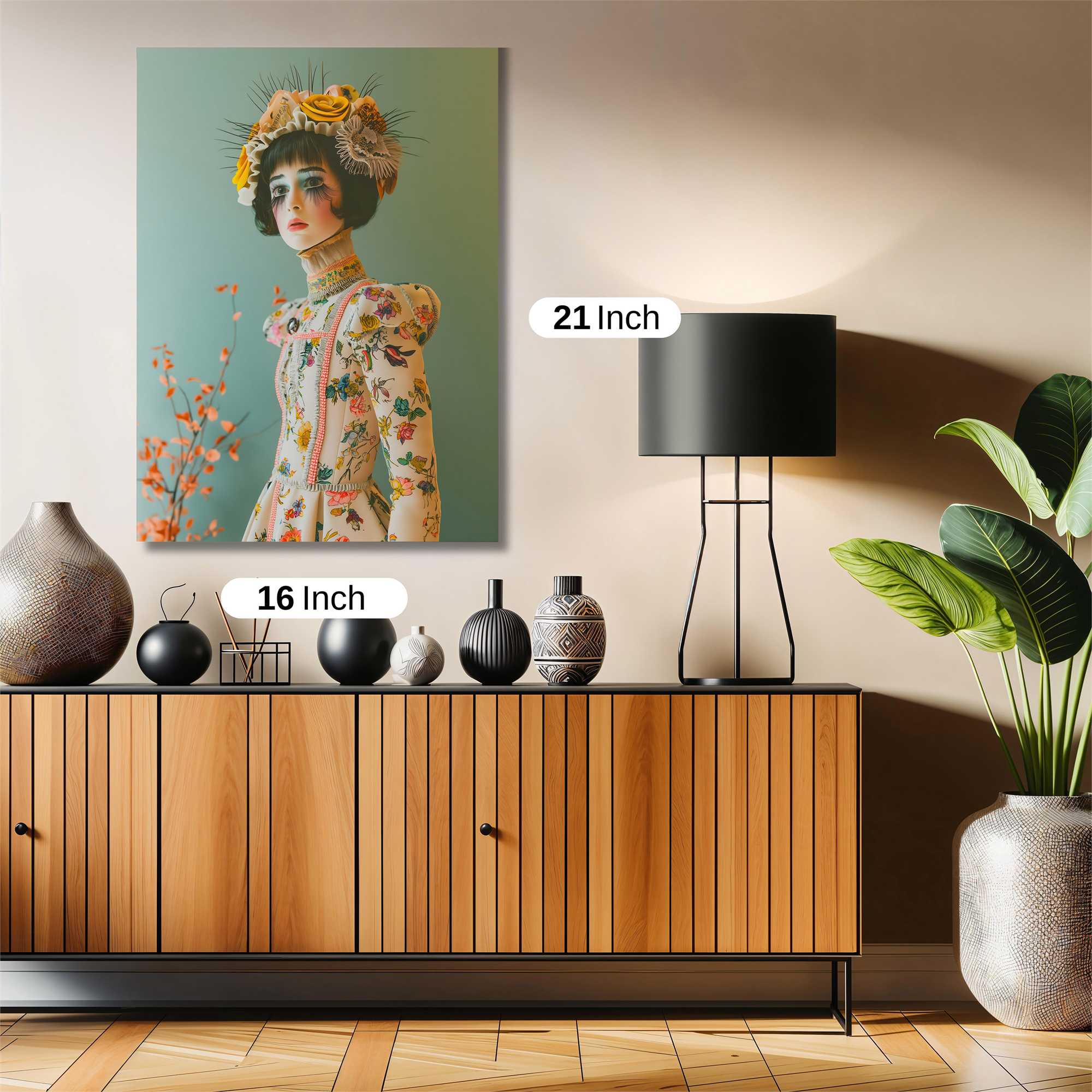 Floral Whimsy Safe Wall Magnetic / M