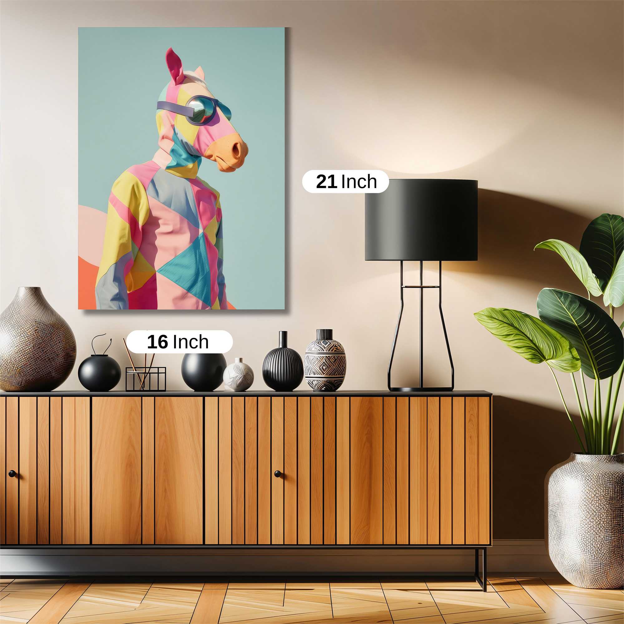 Horse Whimsy Safe Wall Magnetic / M