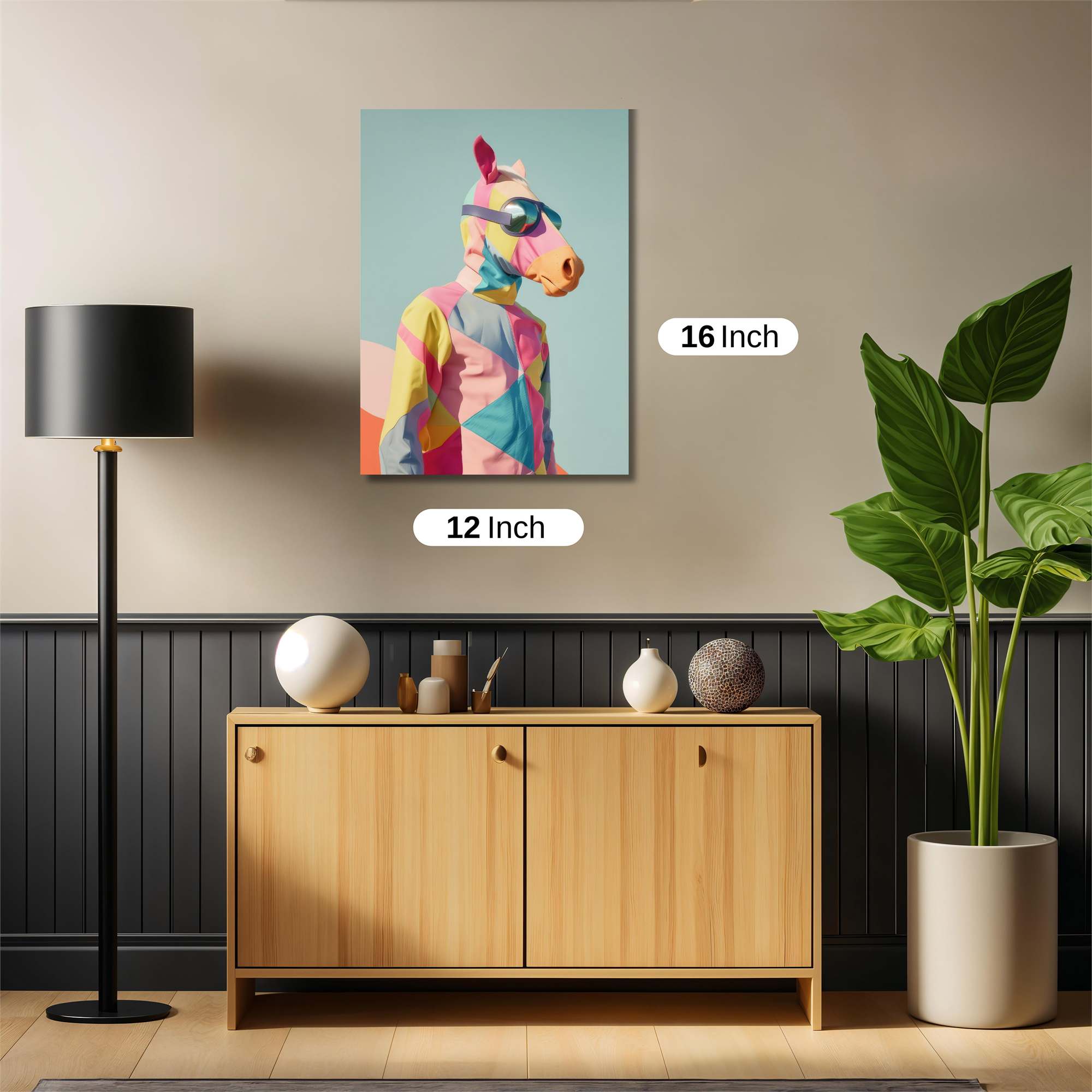 Horse Whimsy Safe Wall Magnetic / M