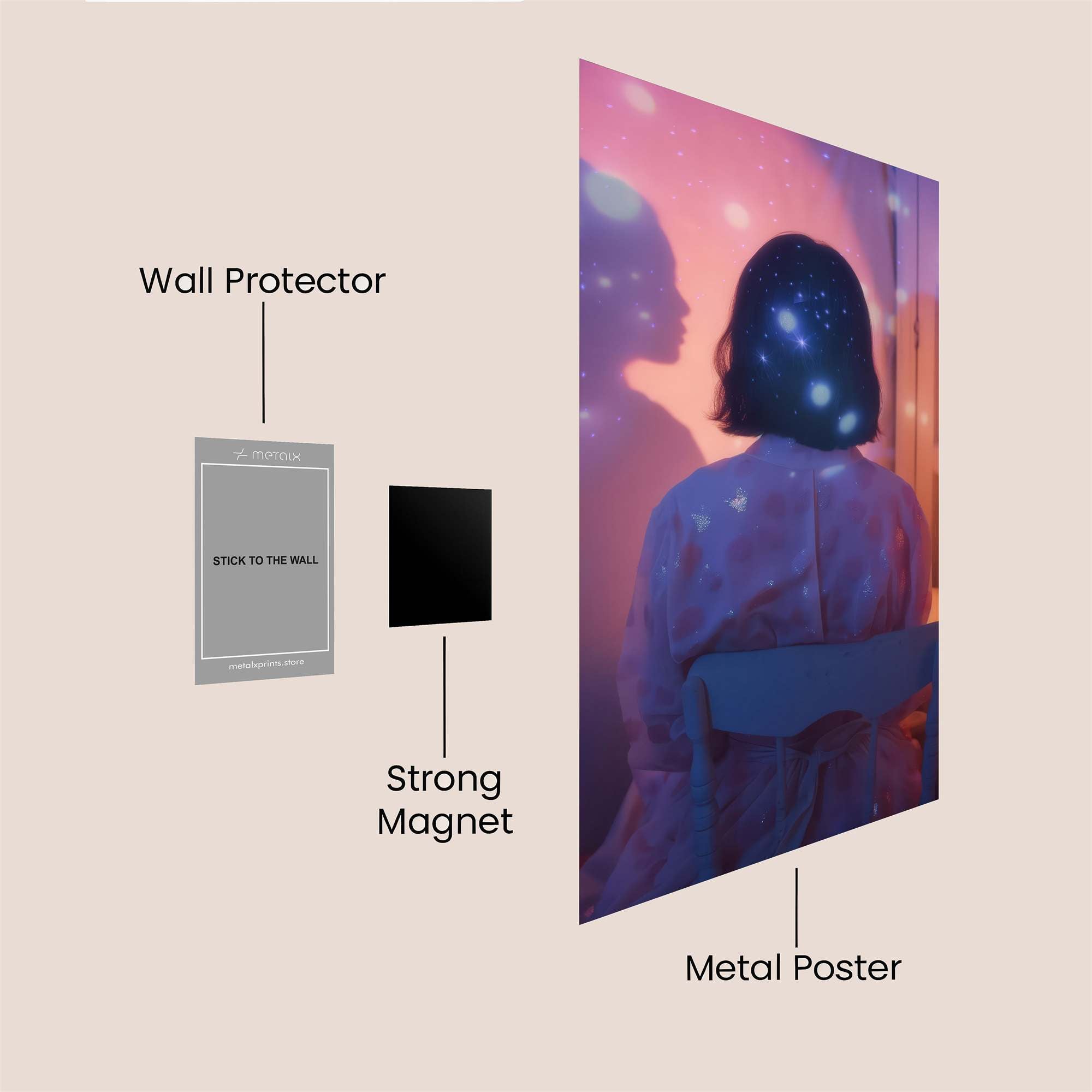 Starry Reflection Safe Wall Magnetic / M