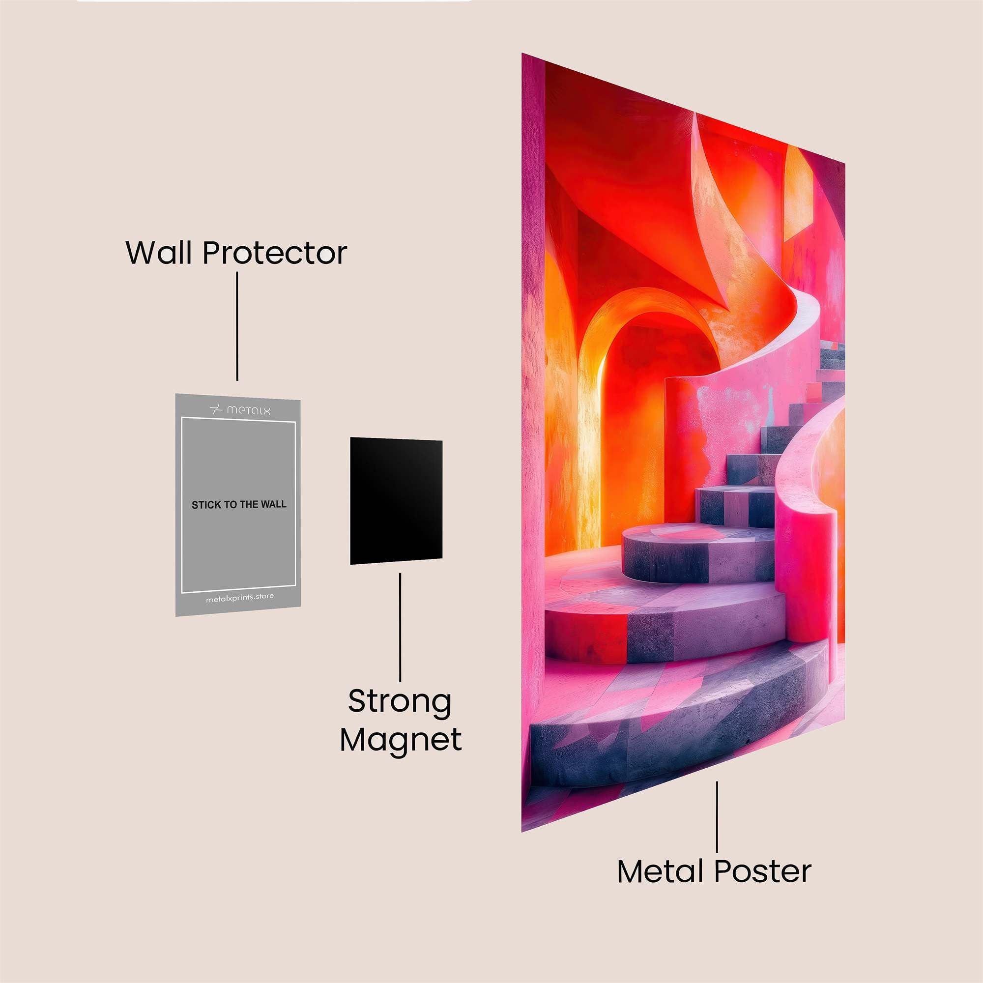 Stairway Dream Safe Wall Magnetic / M