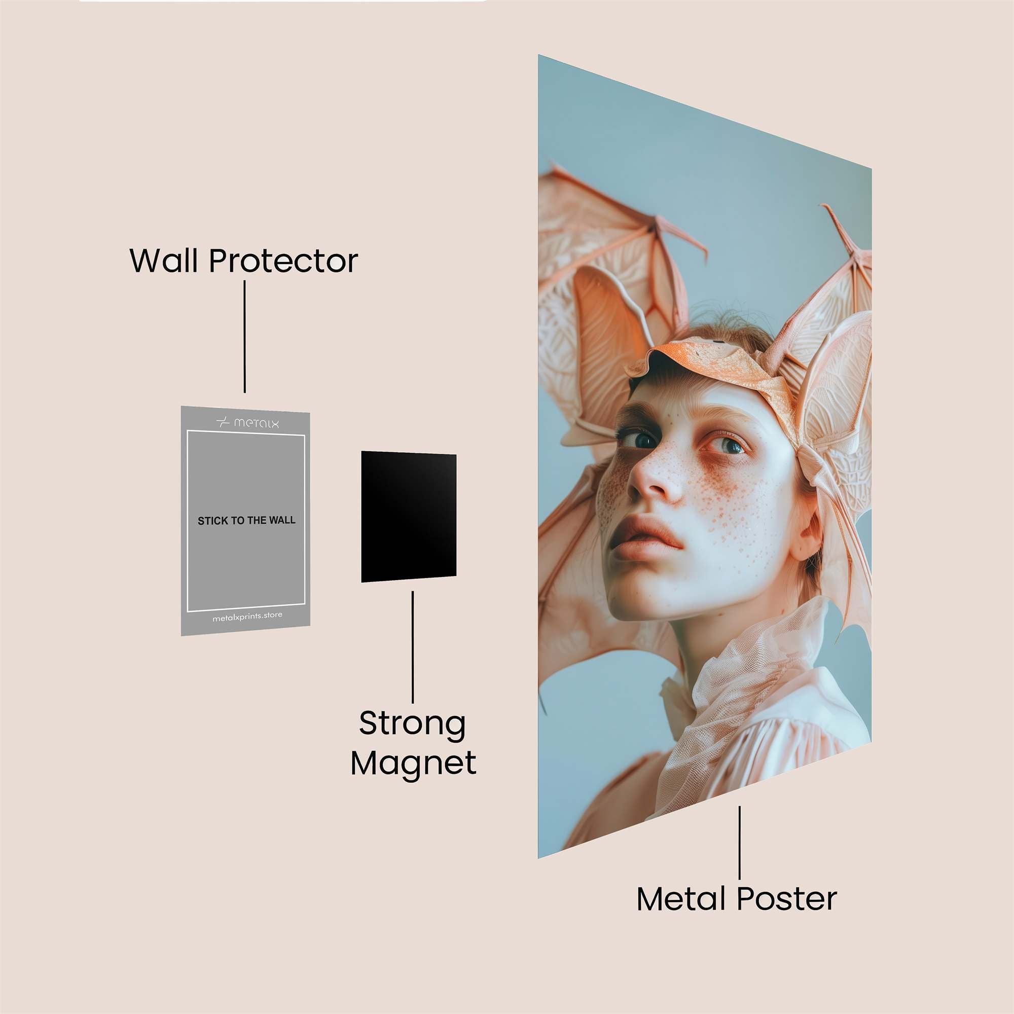 Bat Whimsy Safe Wall Magnetic / M