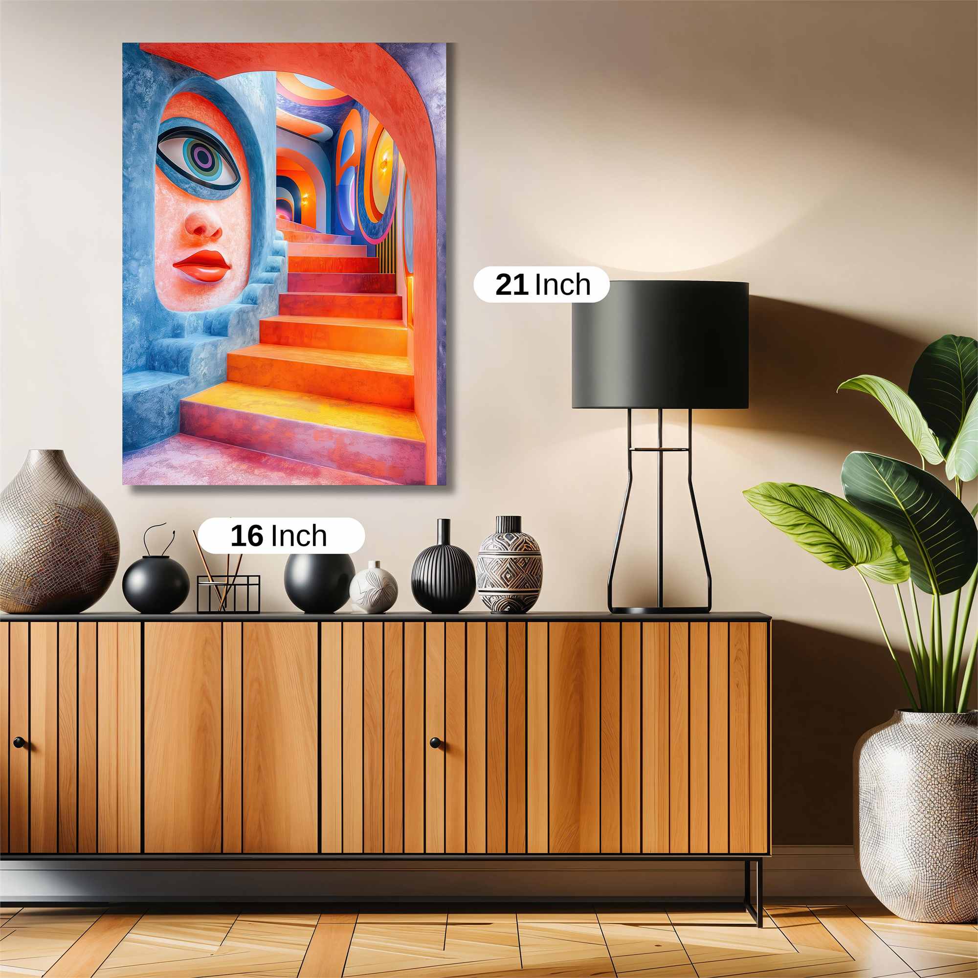 Psychedelic Staircase Safe Wall Magnetic / M