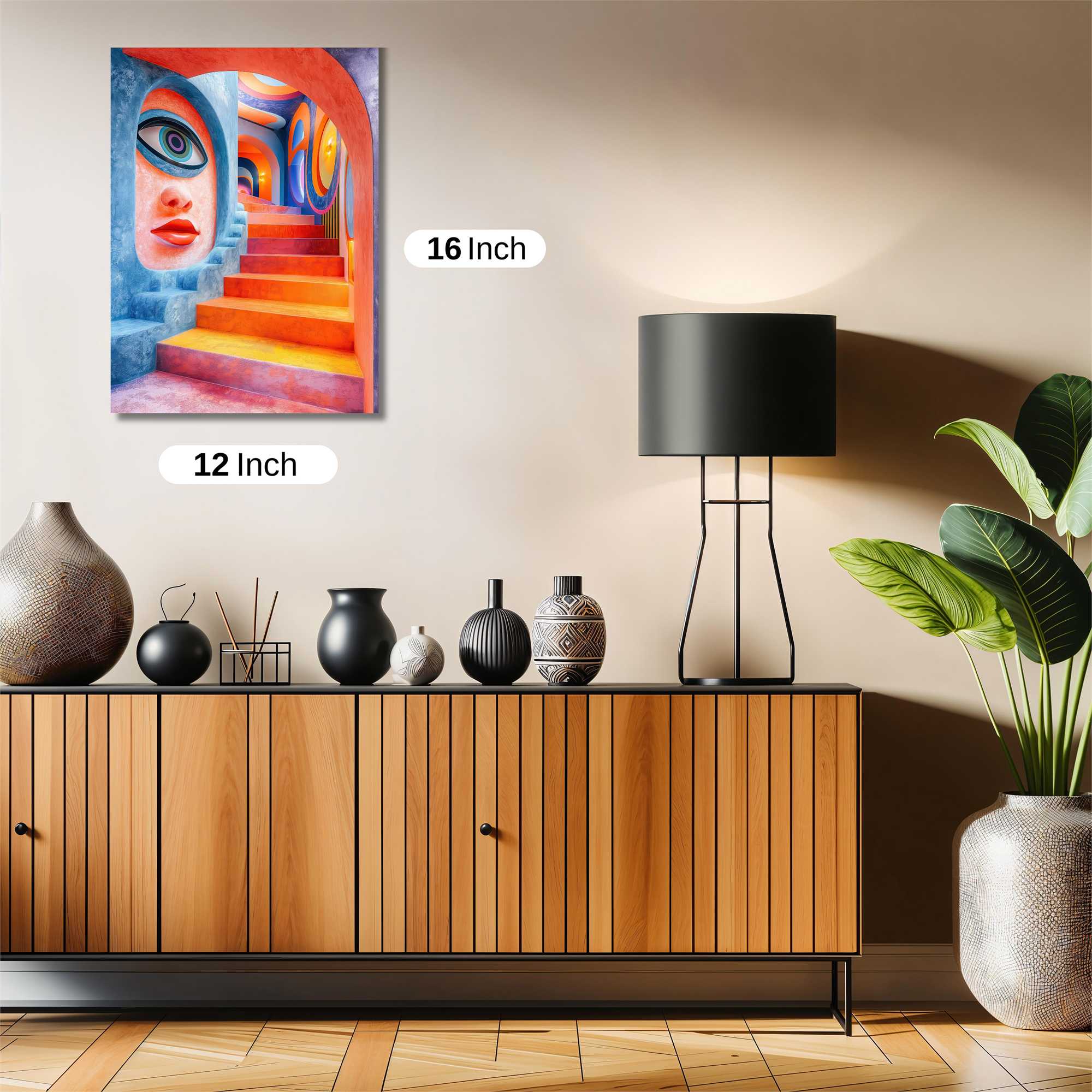 Psychedelic Staircase Safe Wall Magnetic / M