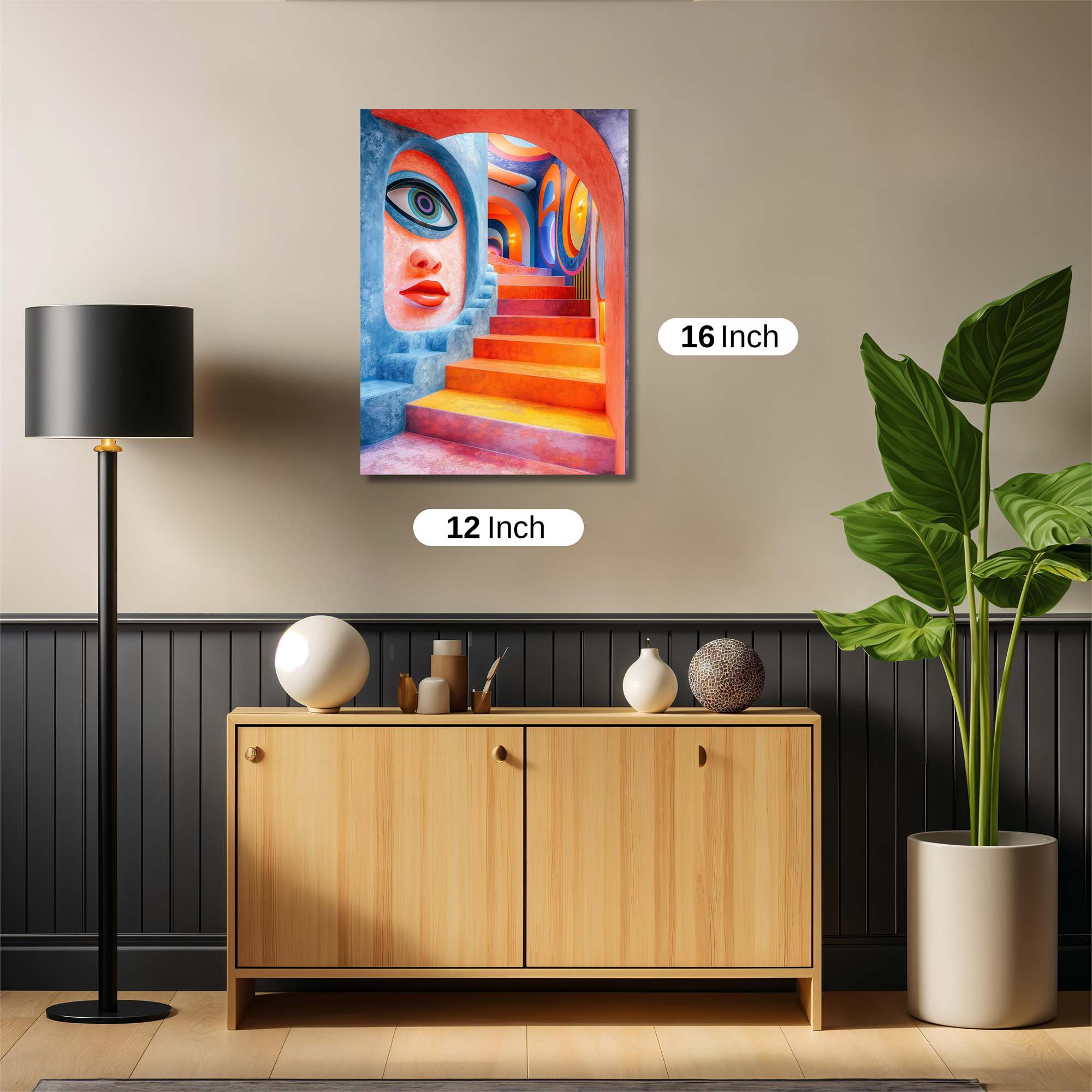 Psychedelic Staircase Safe Wall Magnetic / M