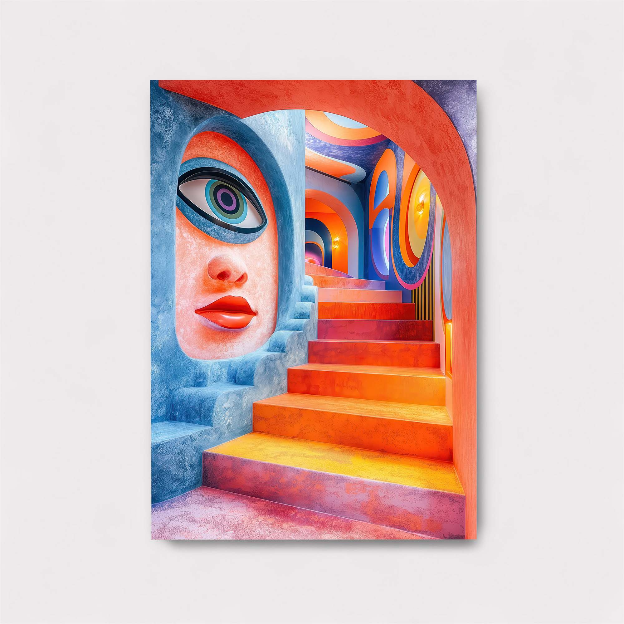 Psychedelic Staircase Safe Wall Magnetic / M