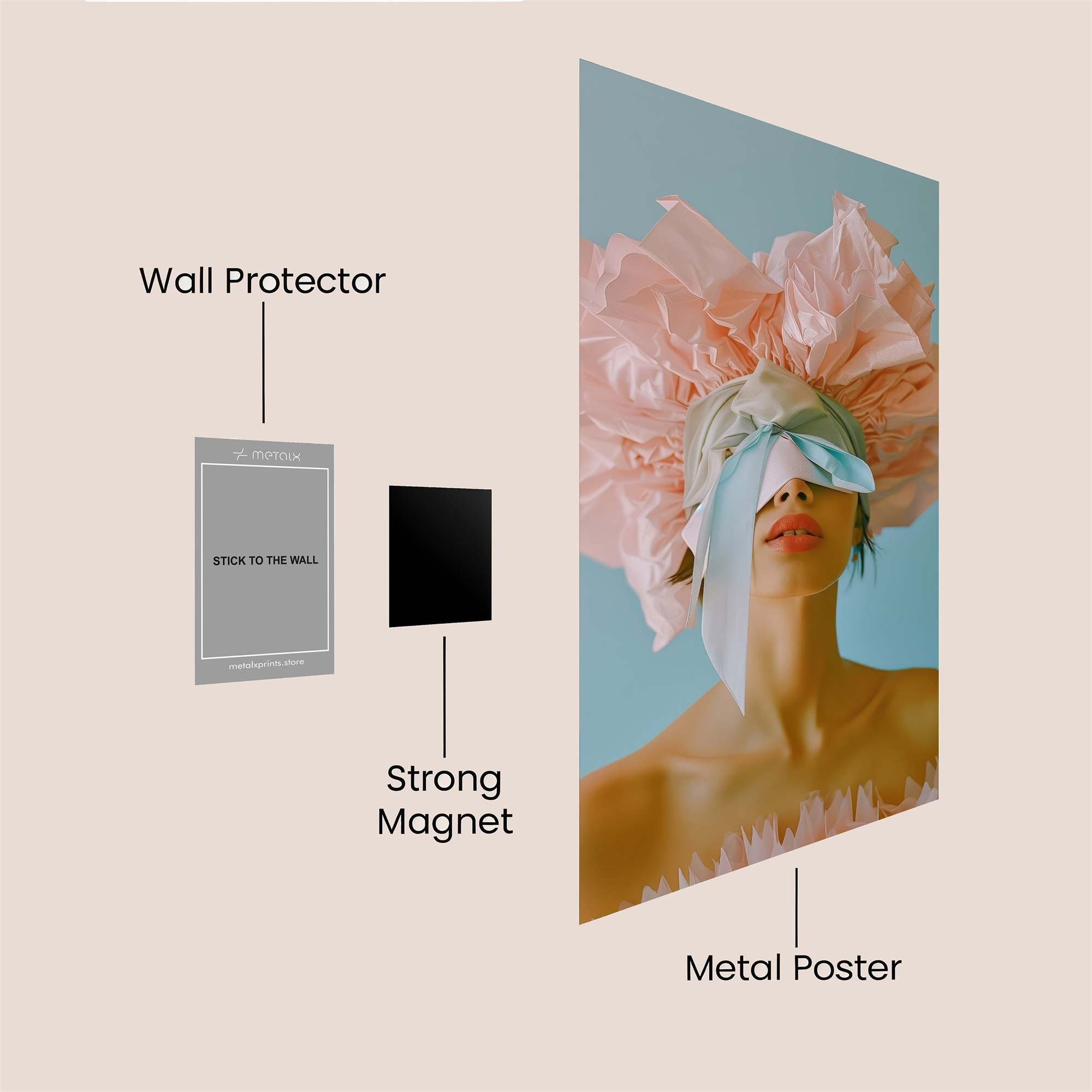 Flower Whimsy Safe Wall Magnetic / M