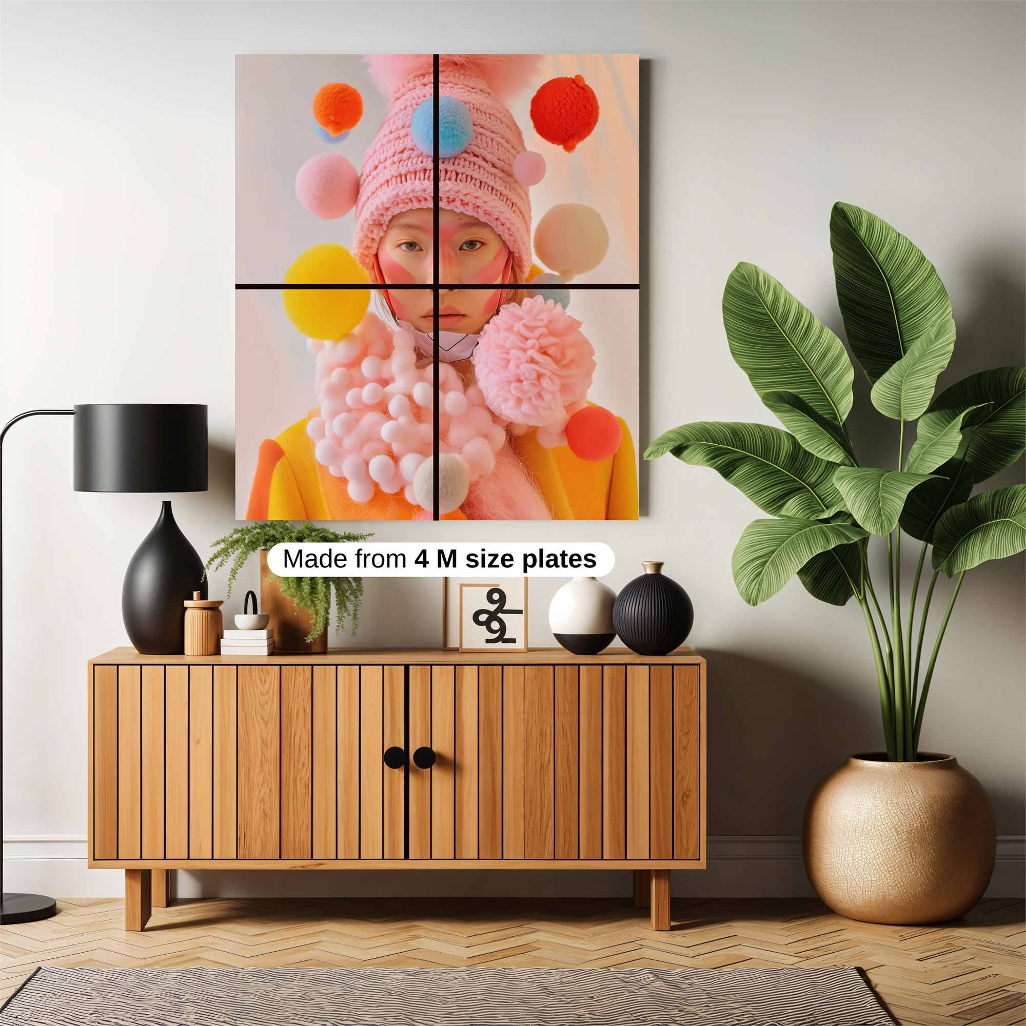 Pom-Pom Whimsy Safe Wall Magnetic / M