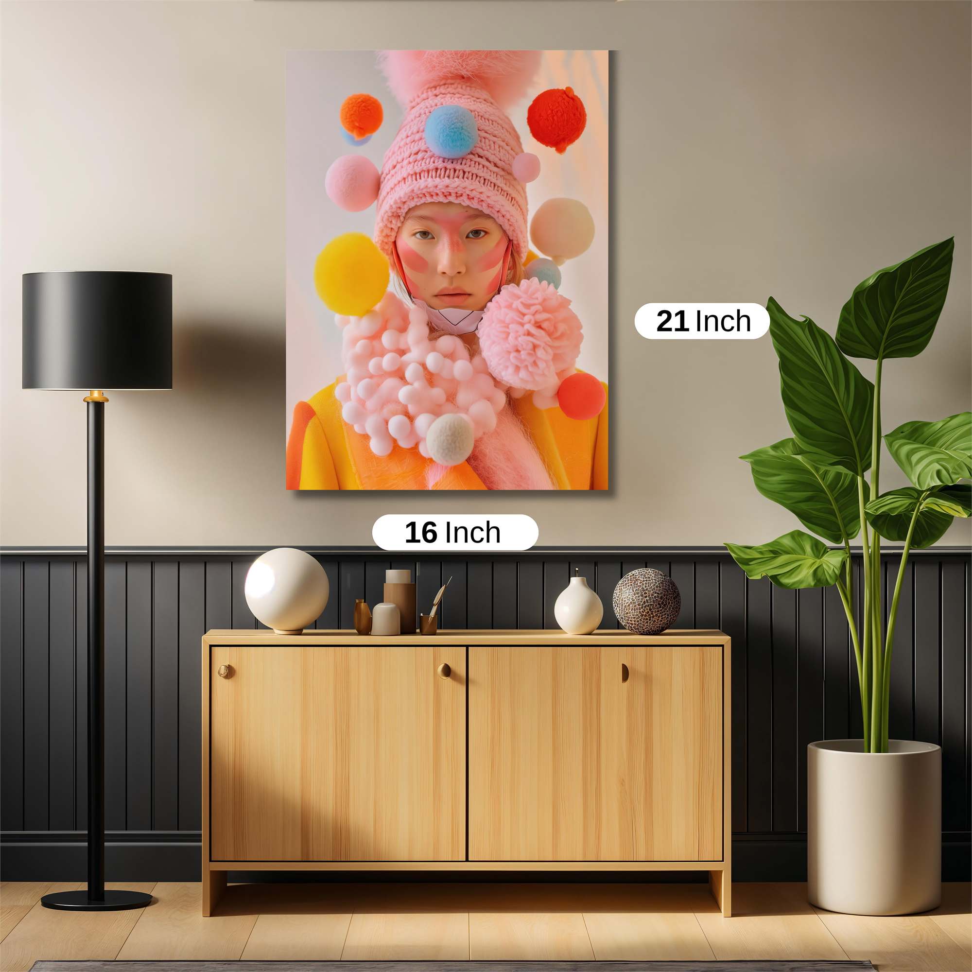 Pom-Pom Whimsy Safe Wall Magnetic / M