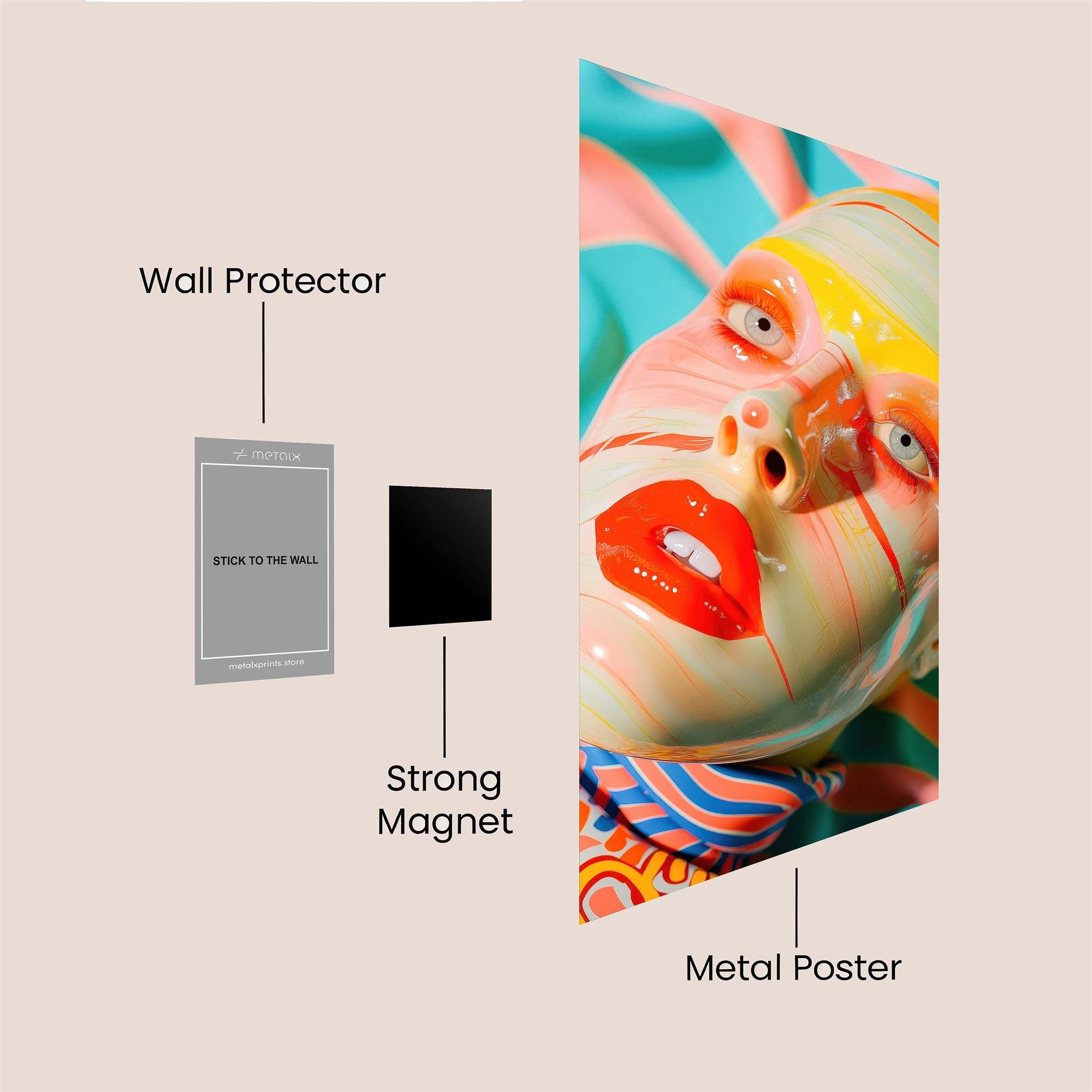Surreal Elegance Safe Wall Magnetic / M