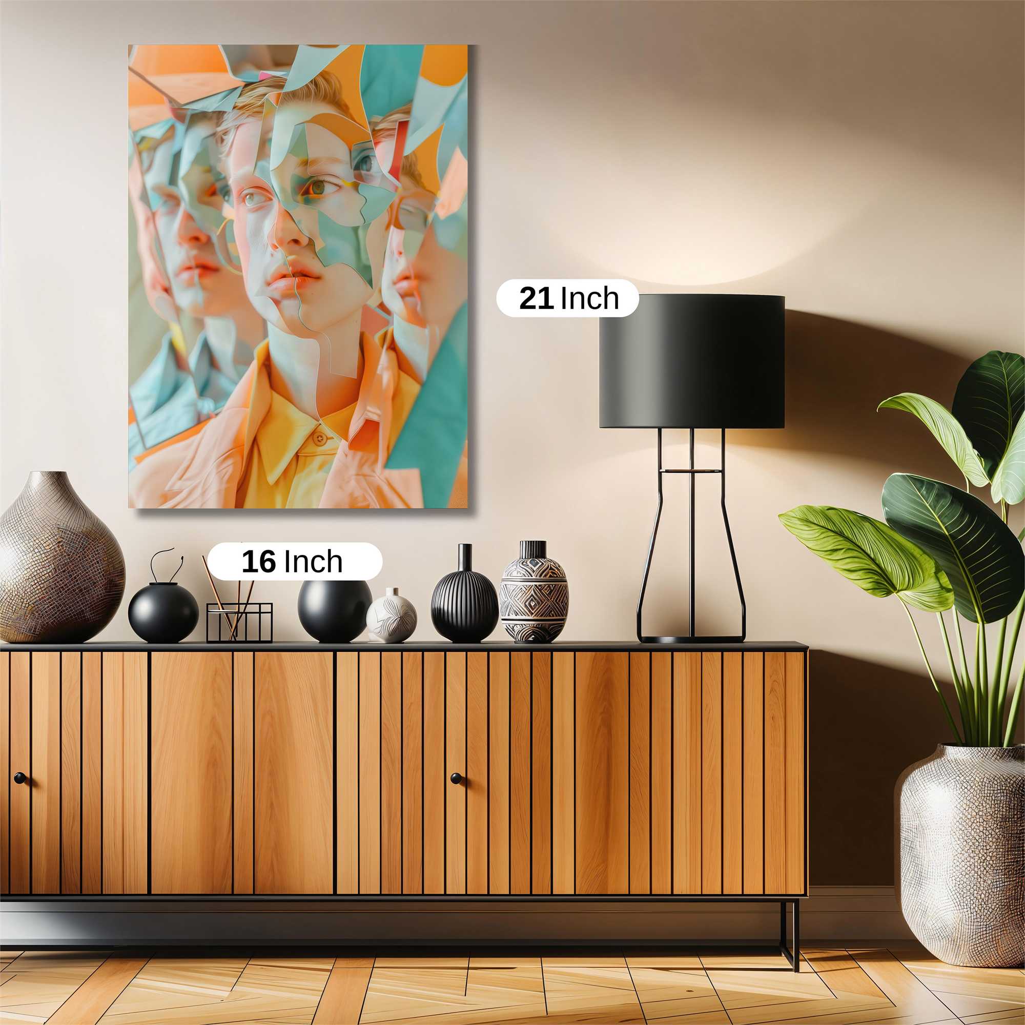 Cubist Whimsy Safe Wall Magnetic / M