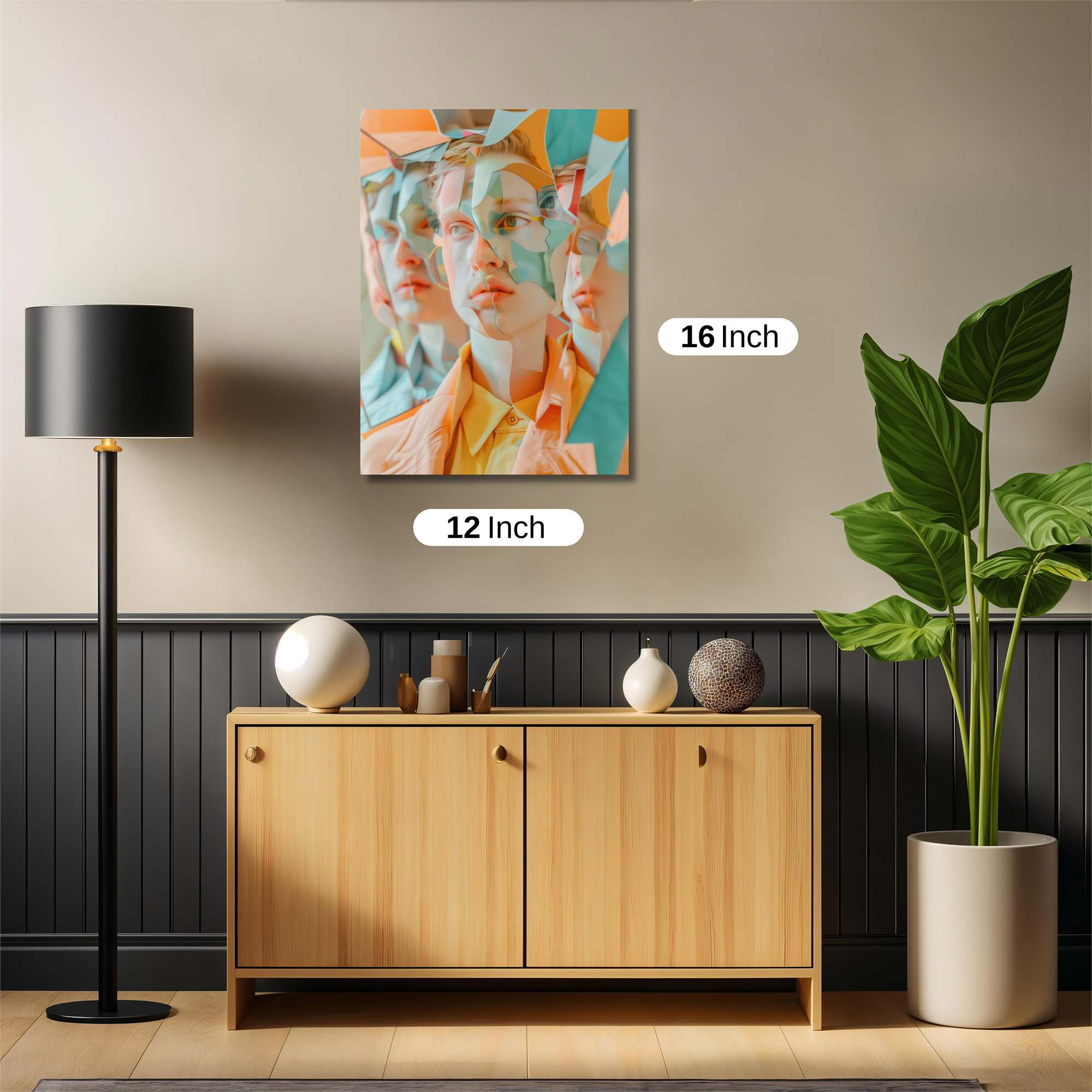 Cubist Whimsy Safe Wall Magnetic / M