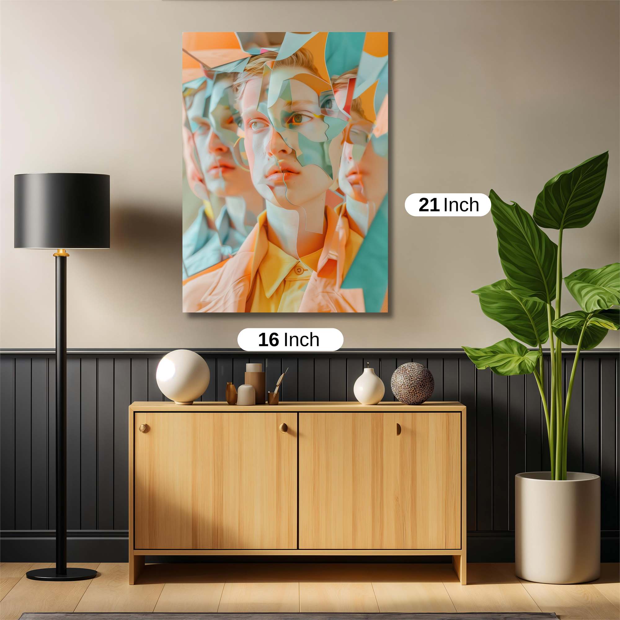 Cubist Whimsy Safe Wall Magnetic / M