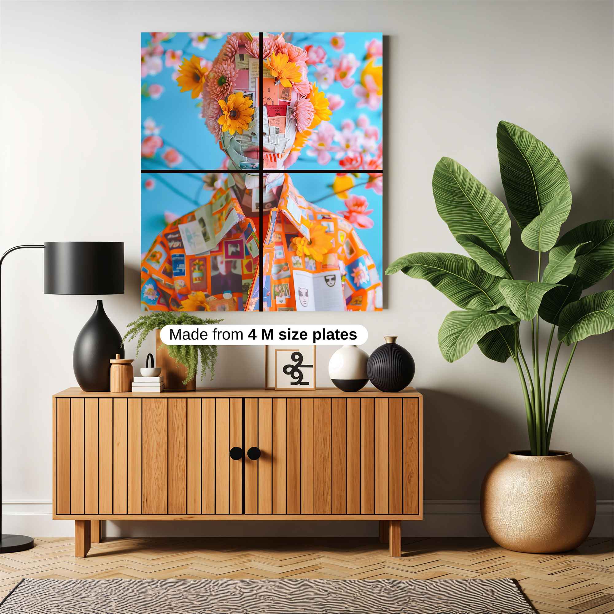 Floral Whimsy Safe Wall Magnetic / M