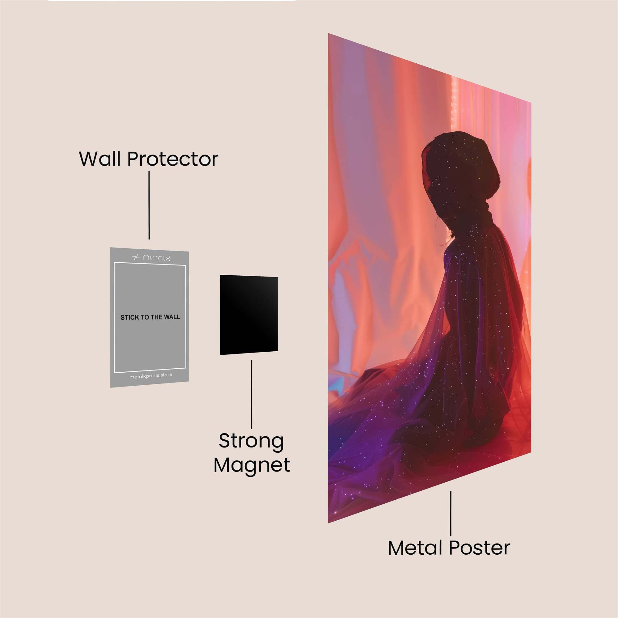 Mystic Glow Safe Wall Magnetic / M