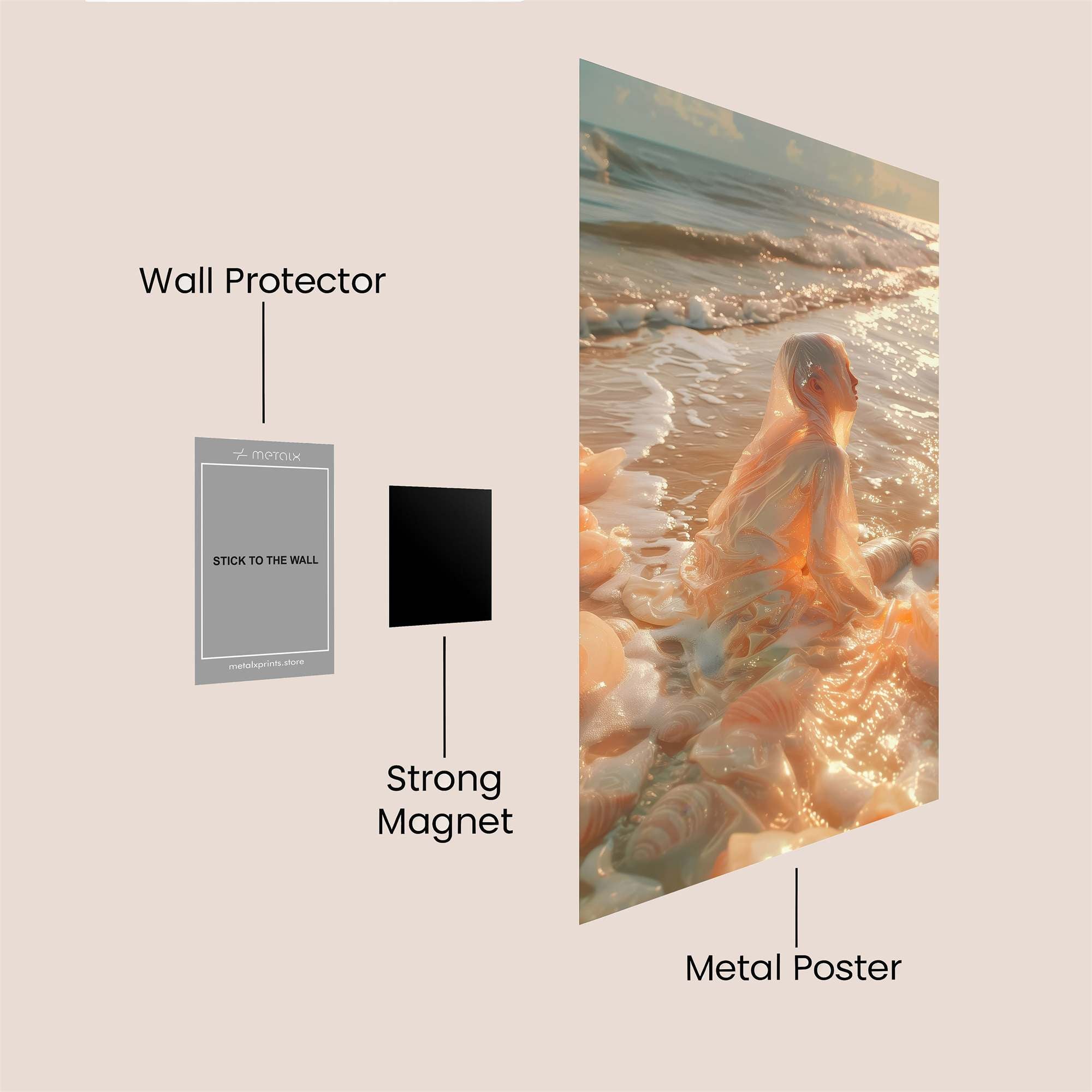 Oceanic Serenity Safe Wall Magnetic / M