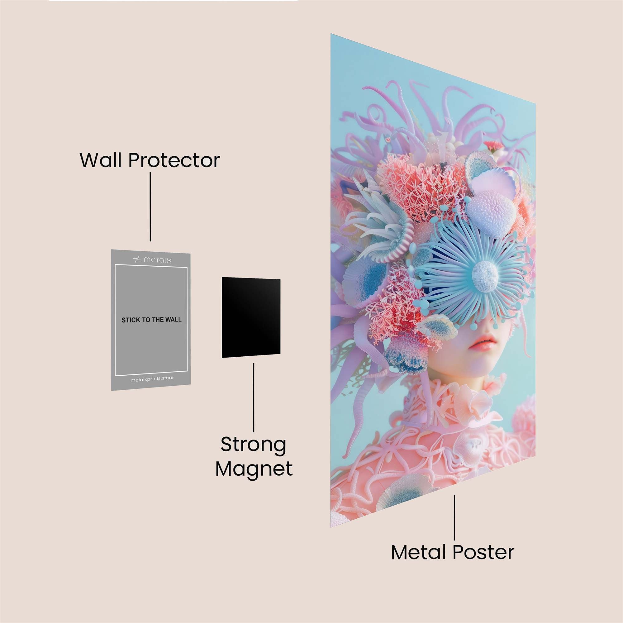 Coral Dream Safe Wall Magnetic / M