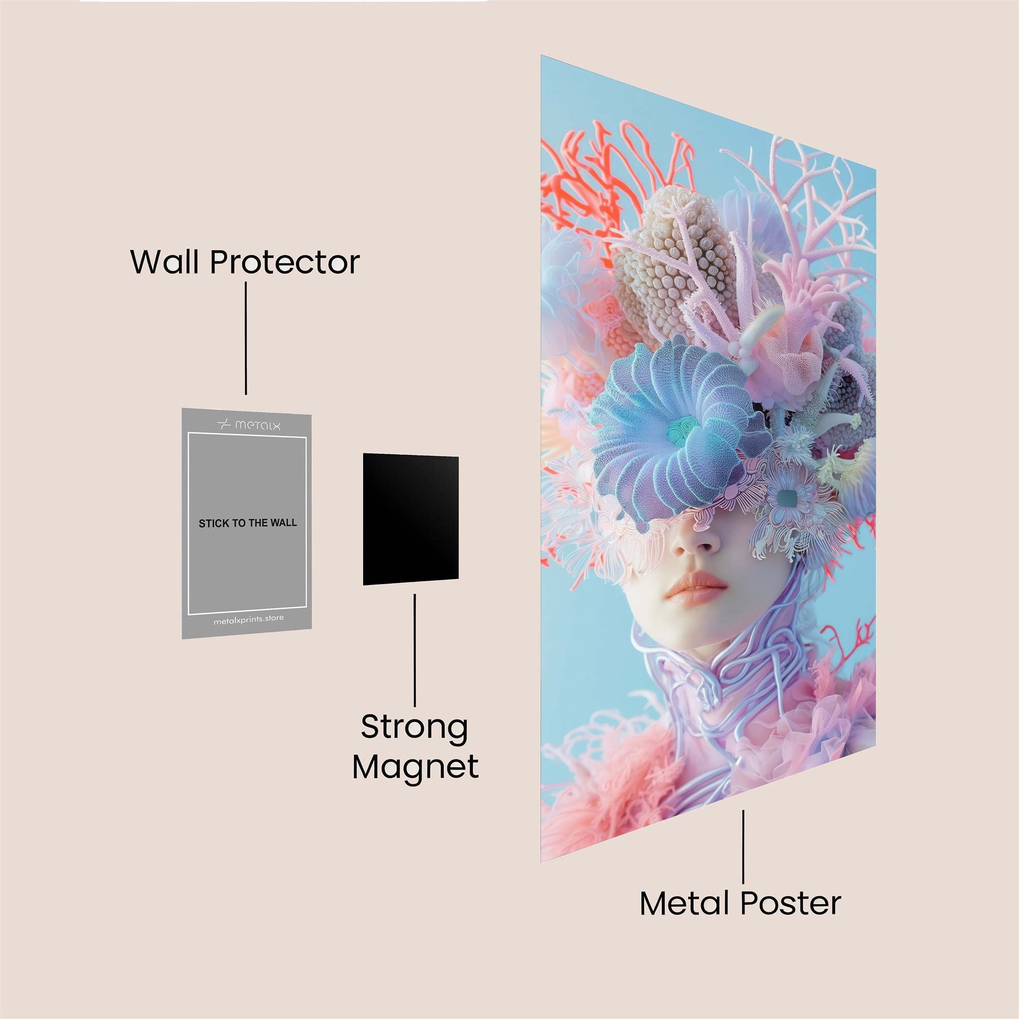 Coral Fantasy Safe Wall Magnetic / M