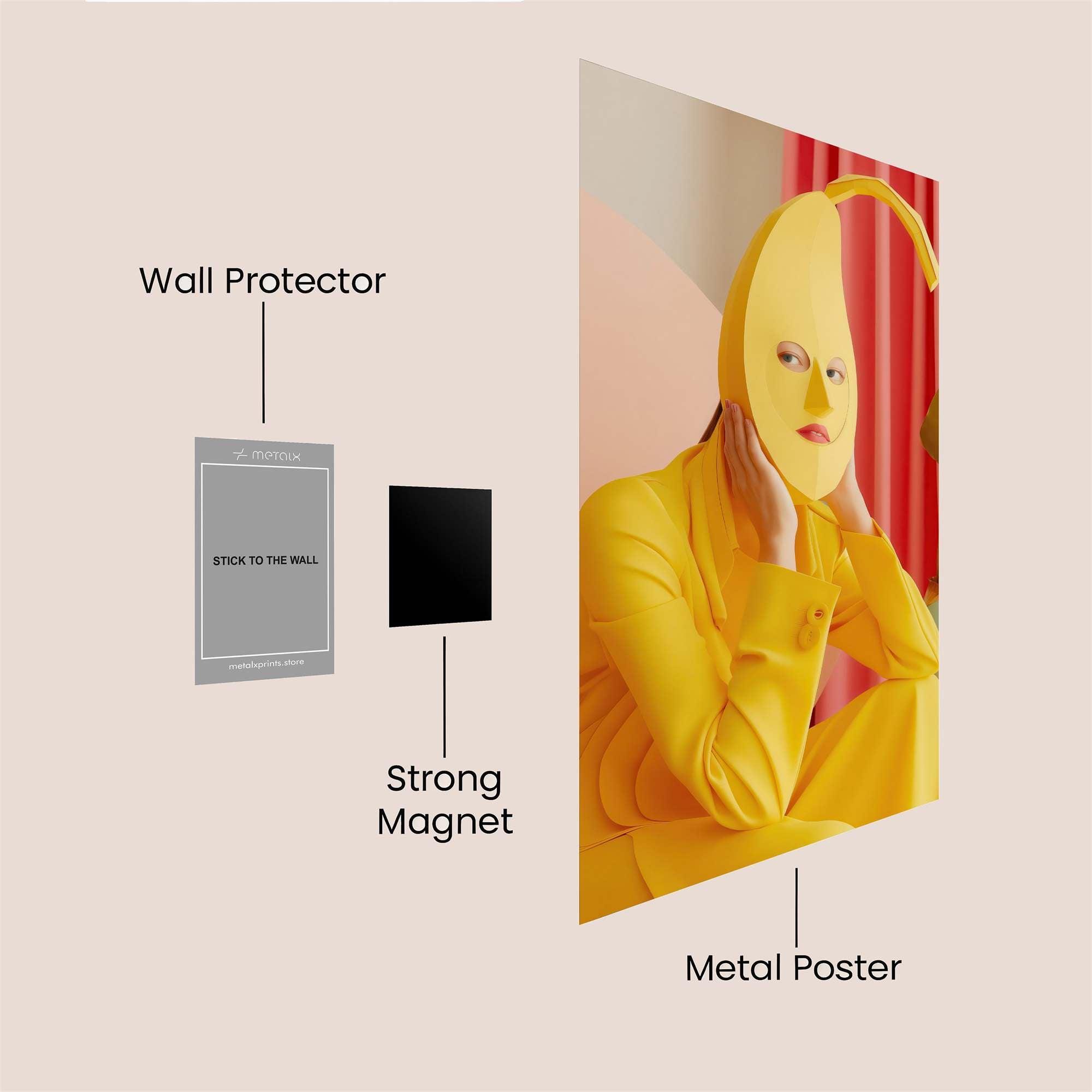 Banana Melancholy Safe Wall Magnetic / M