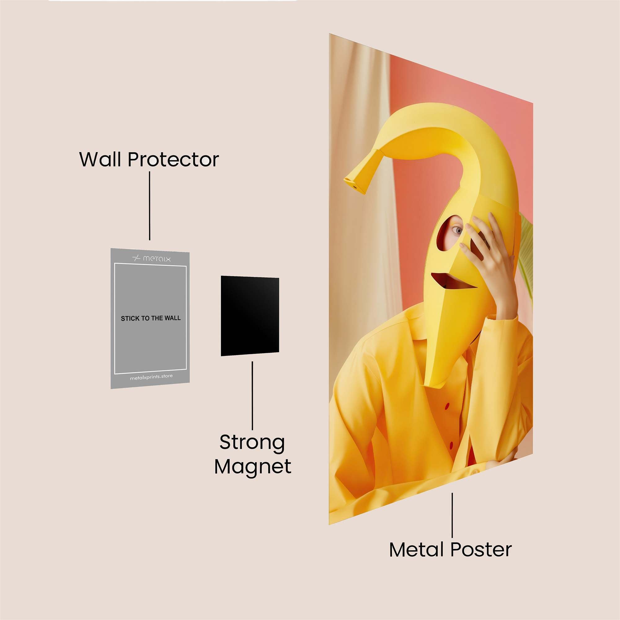 Banana Bliss Safe Wall Magnetic / M